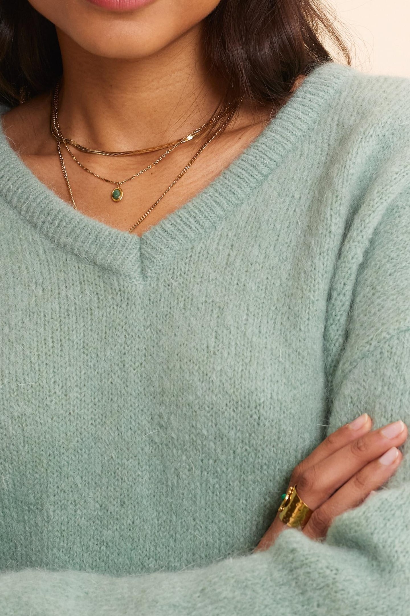 FANCY KNIT ALMONDO SWEATER ALMONDO 2