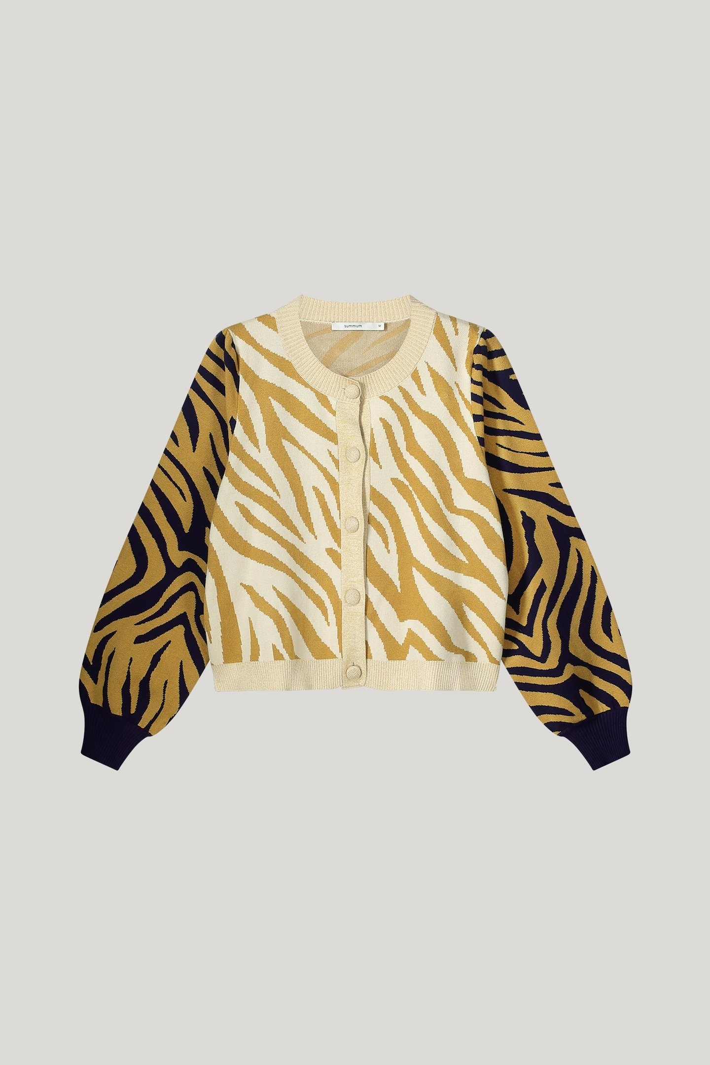 KNITTED JACKET JACQUARD VISCOSE POLYAMIDE KNIT MULTICOLOUR 4