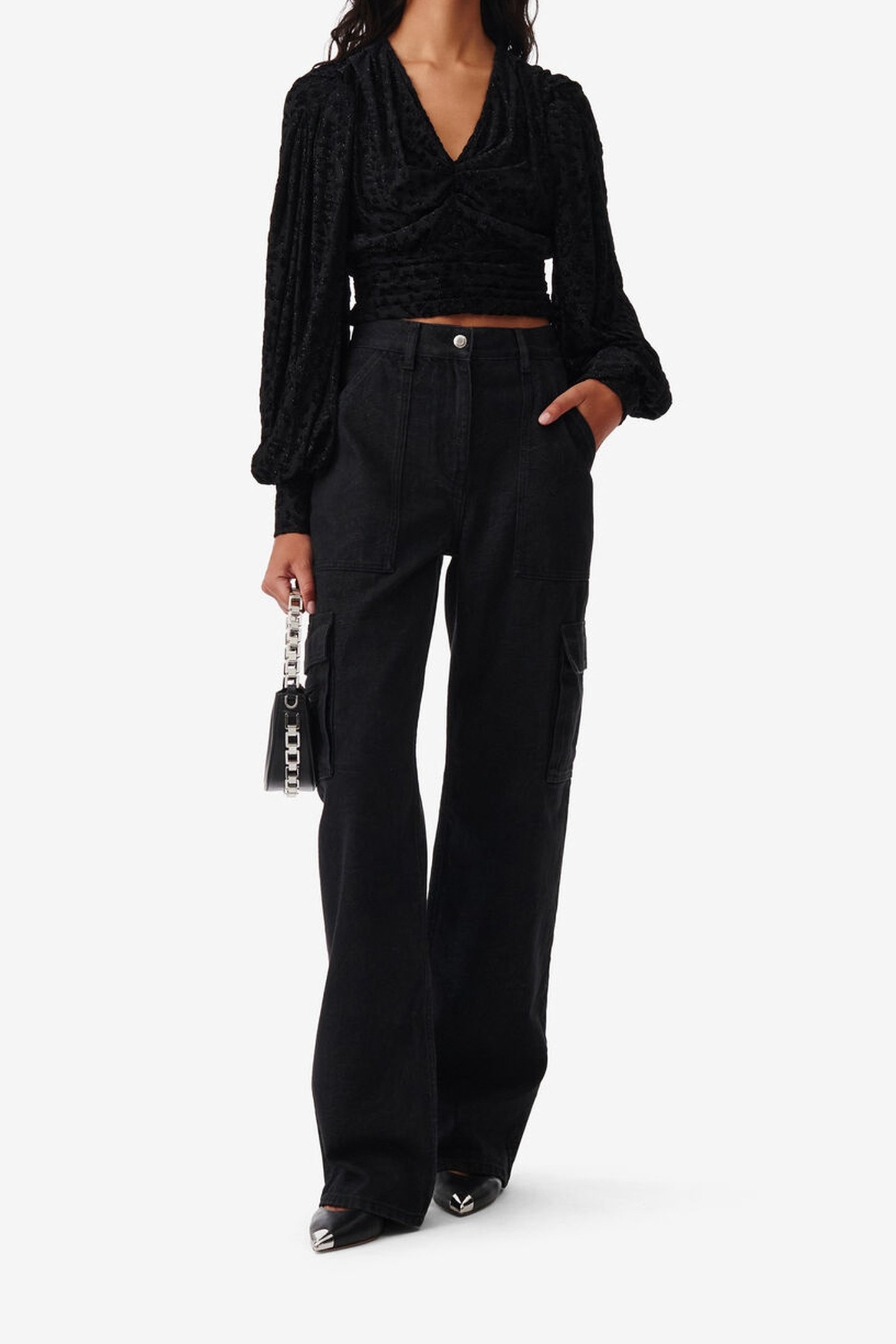 MAIT TROUSER BLACK / STRASS 1
