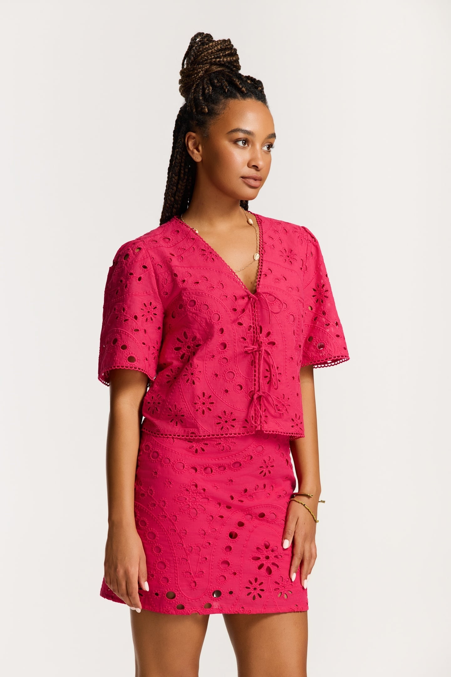 IMKE TOP PAISLEY BRODERIE RED PAISLEY BRODERIE 2