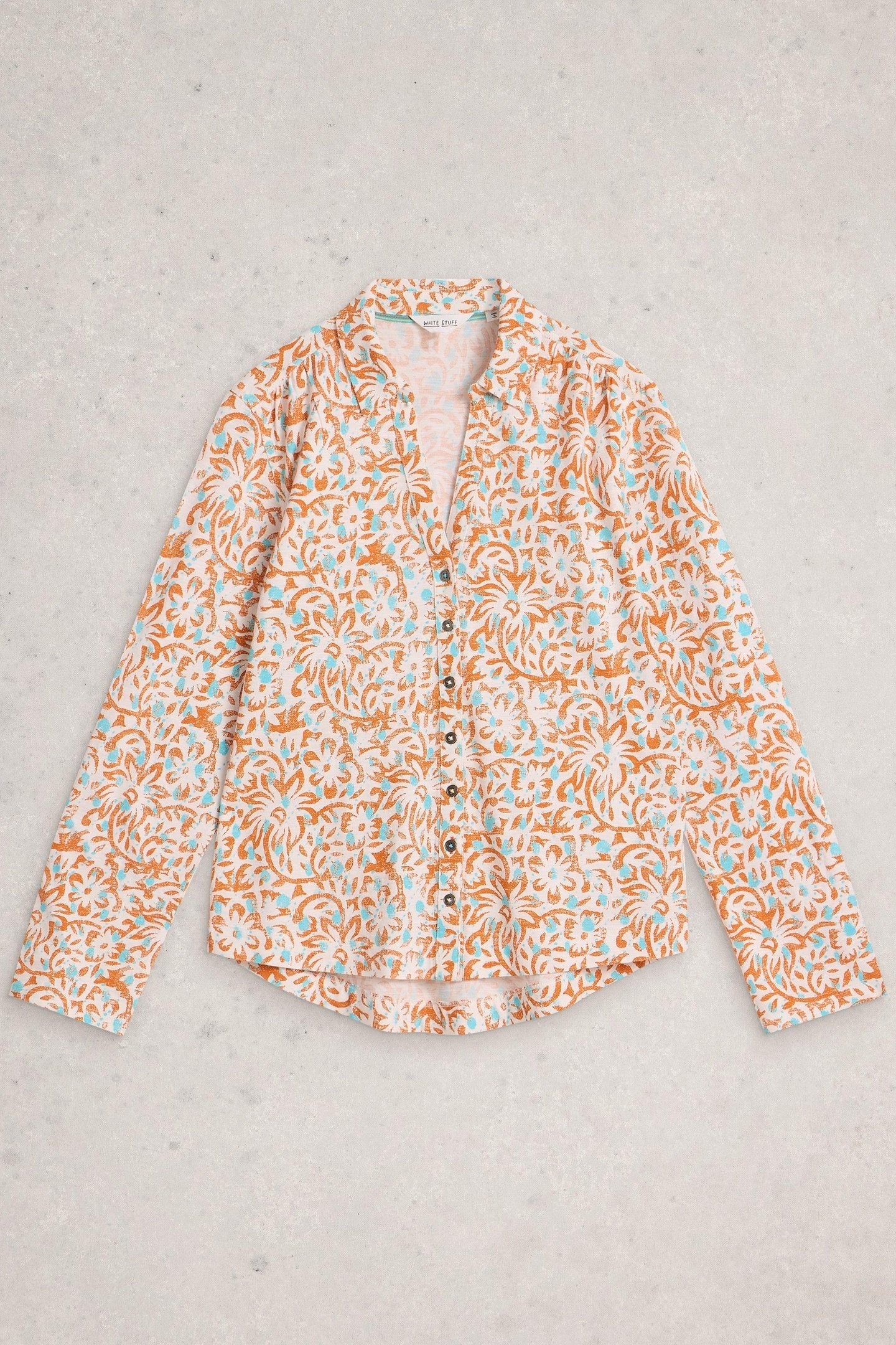 ANNIE JERSEY SHIRT IVORY PRINT 3