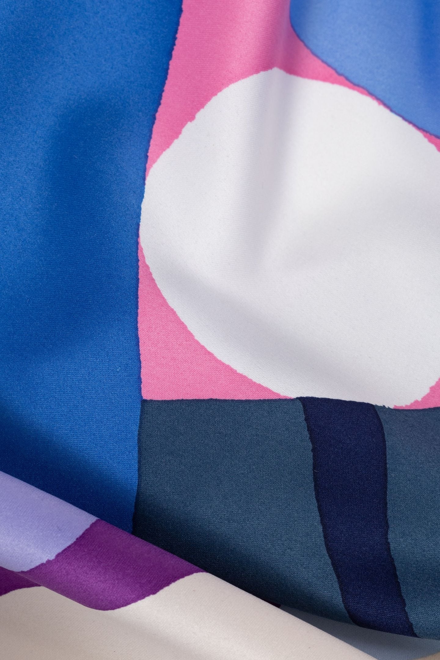 BLUE GRAPHIC FLORAL SQUARE SCARF BLUE CERULEUM 6