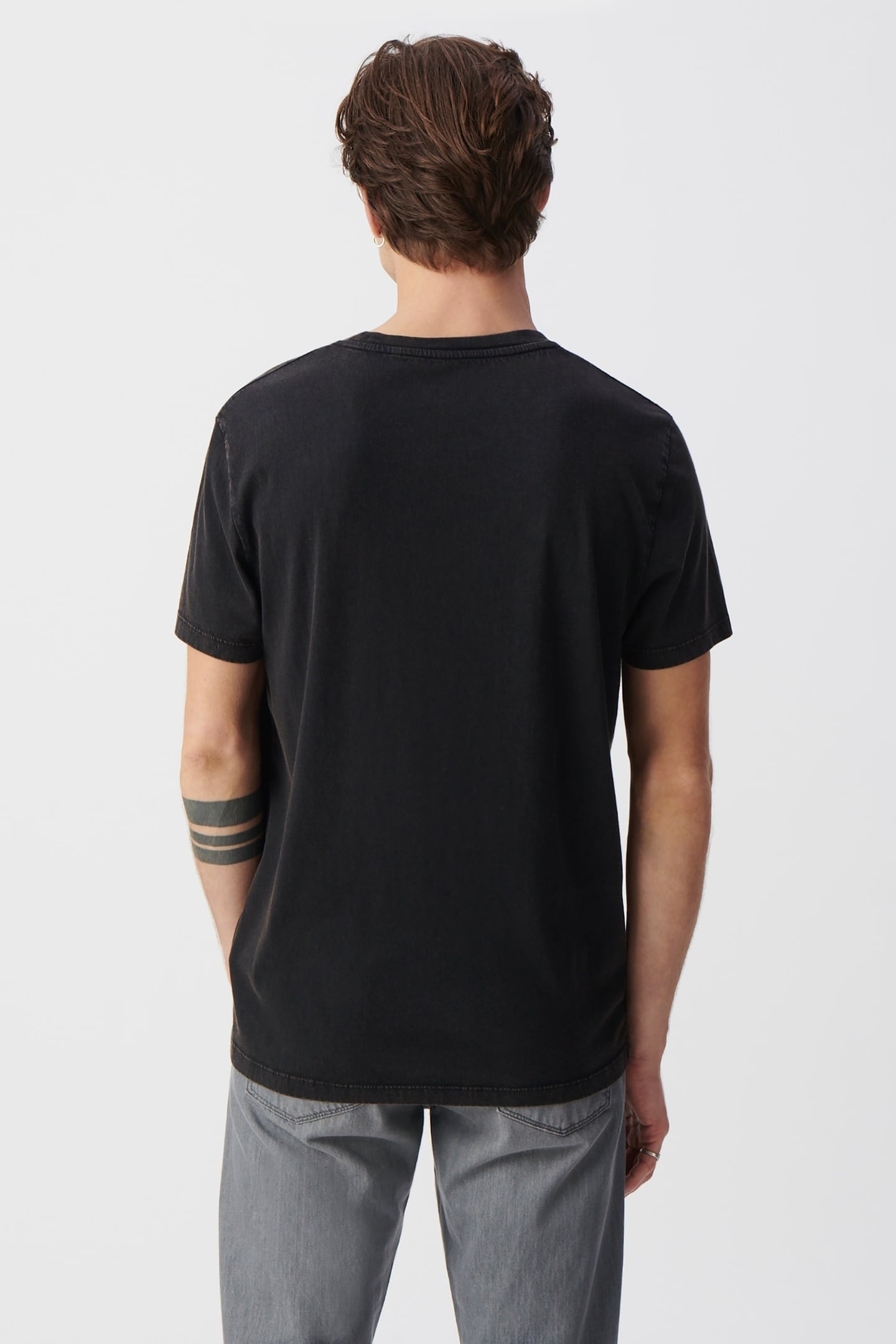 BLACK ORGANIC COTTON T-SHIRT WITH XL DRAGON IMAGE 4