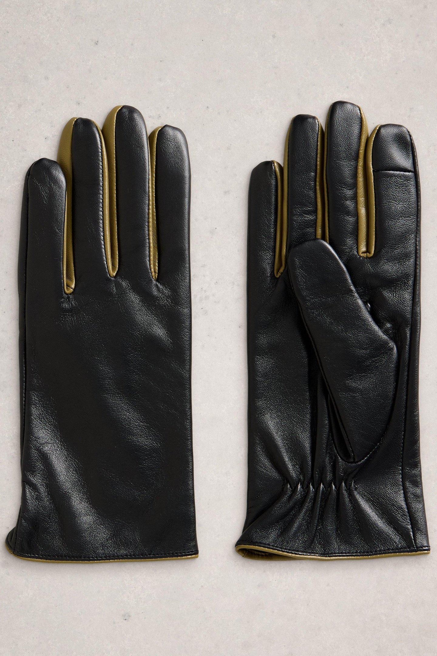 CARRIE LEATHER GLOVE PURE BLACK 2
