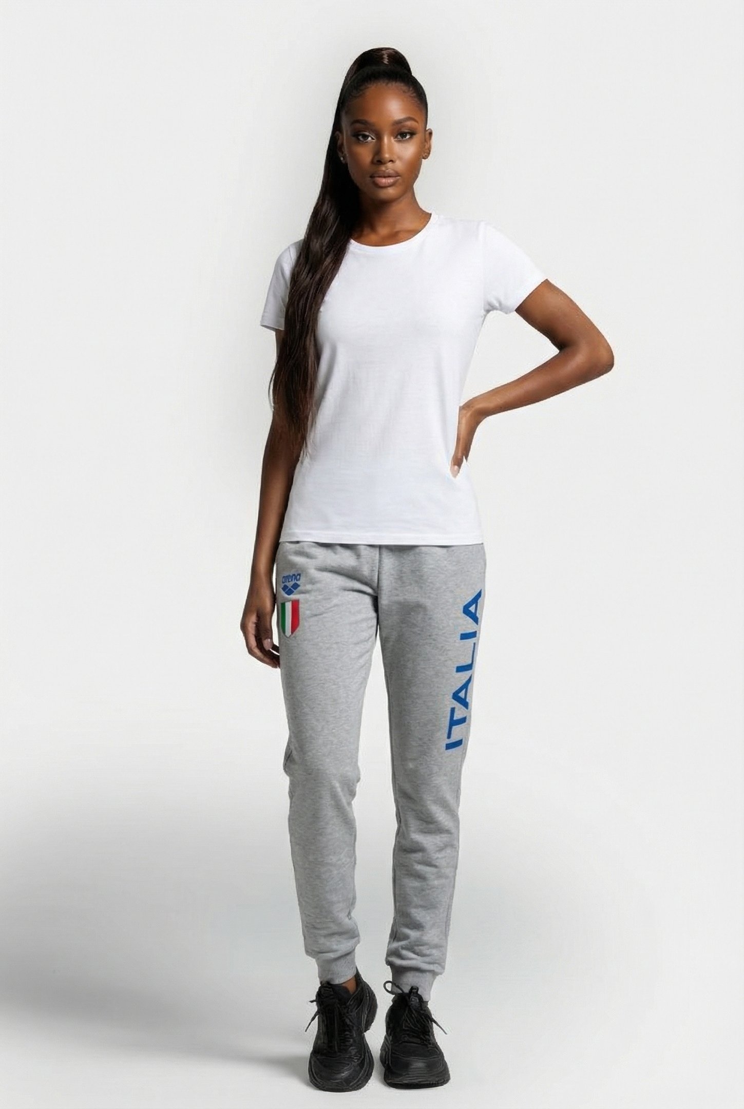 UNISEX ITALY FIN PANT MEDIUM GREY MELANGE 2