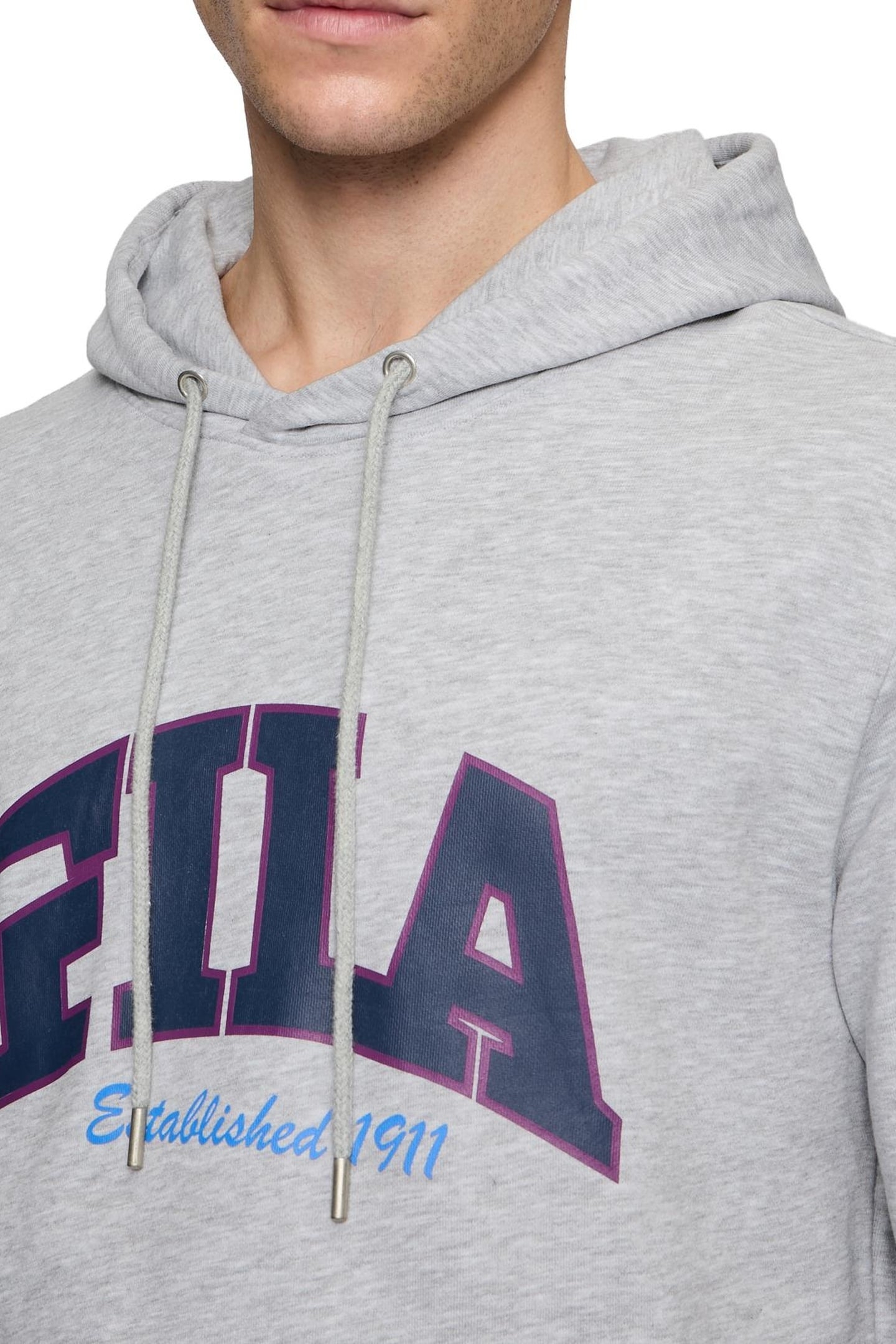 LANDEN REGULAR HOODIE LIGHT GREY MELANGE 6