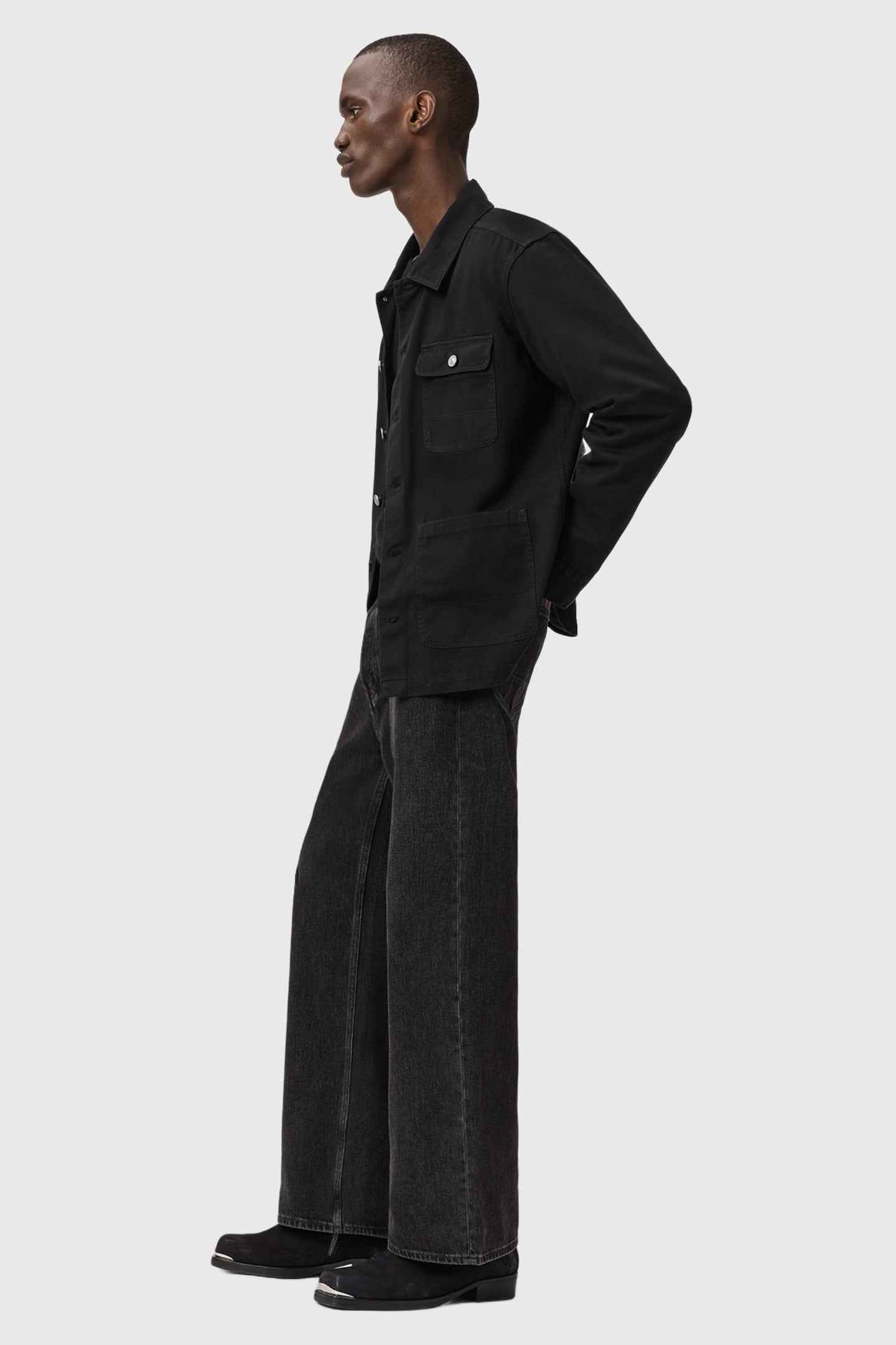 NEVIS CHORE SHIRT BURNISHED BLACK 5