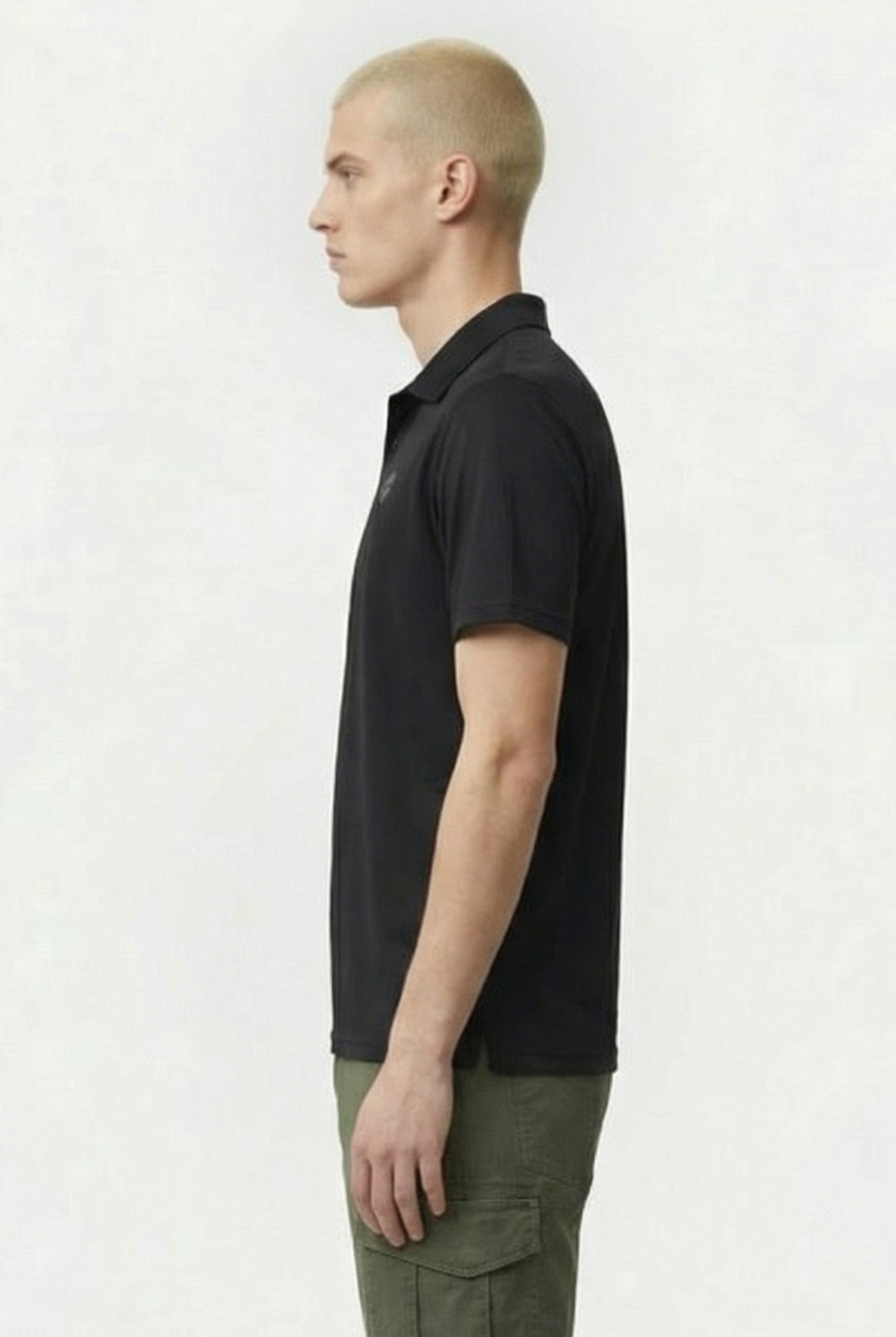 MEN'S POLOSHIRT SOLID BLACK-ASPHALT 3
