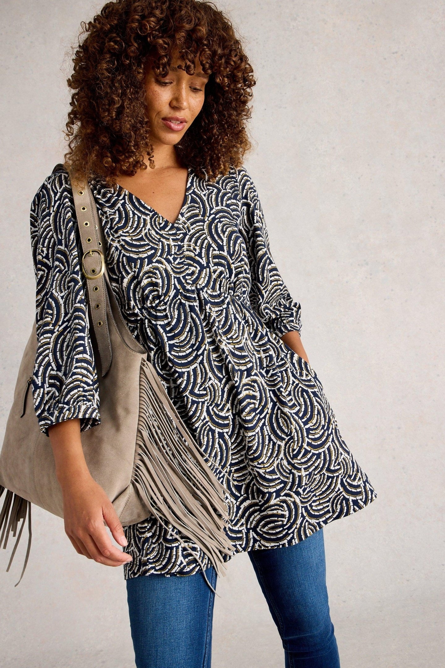 LARA TUNIC NAVY PRINT 2