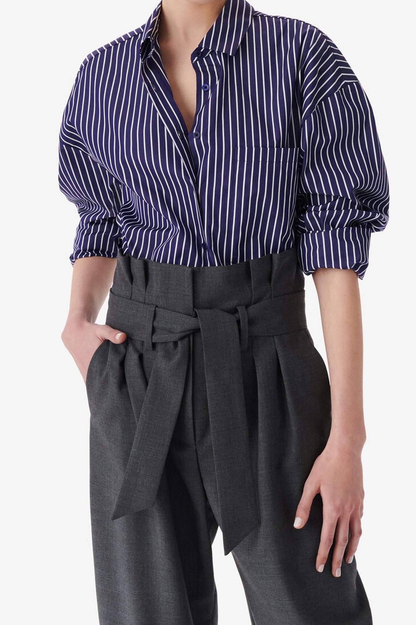 ATKIN SHIRT NAVY/WHITE 1