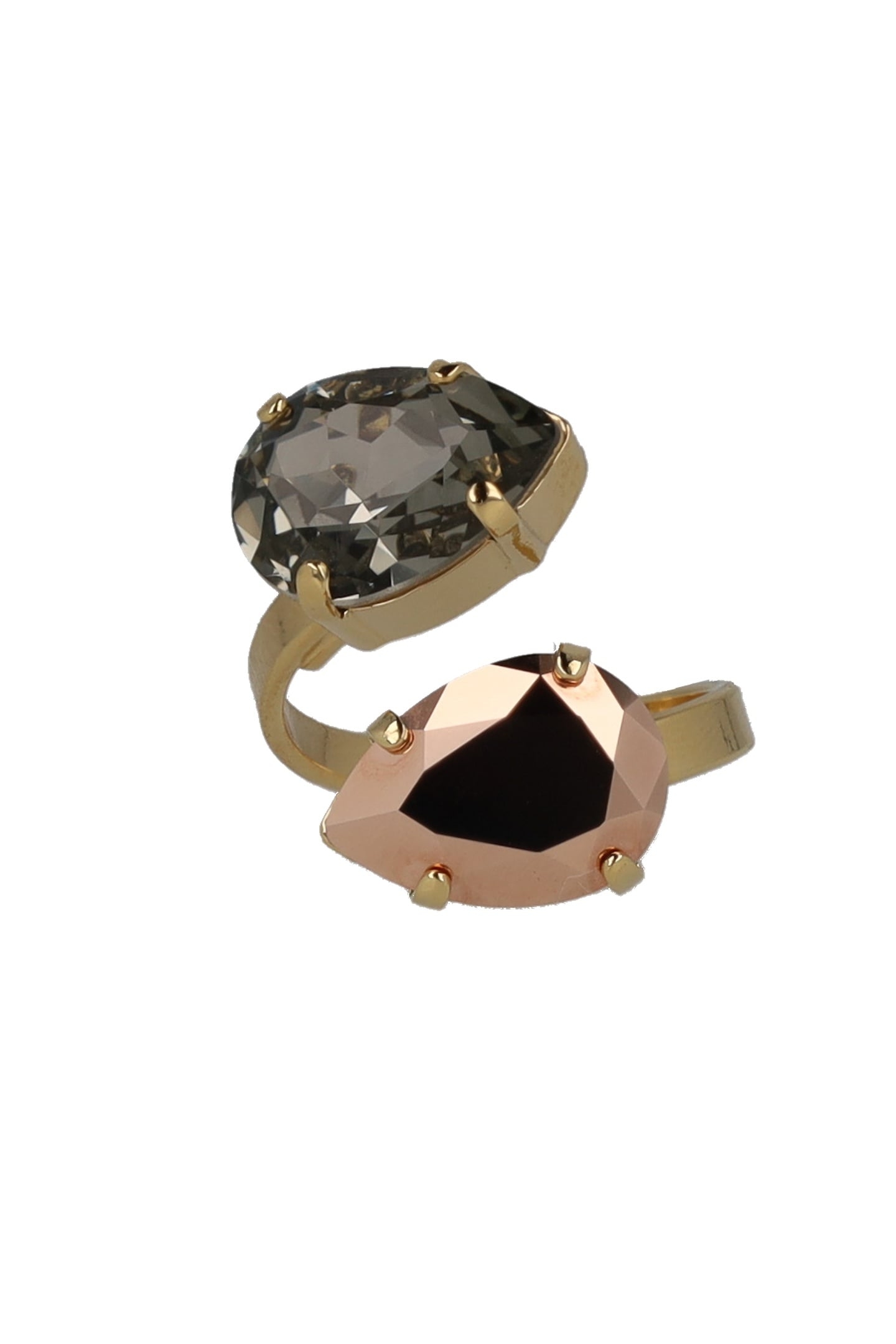 CLASSIC RING BLACK DIAMOND GREY, ROSE GOLD 1