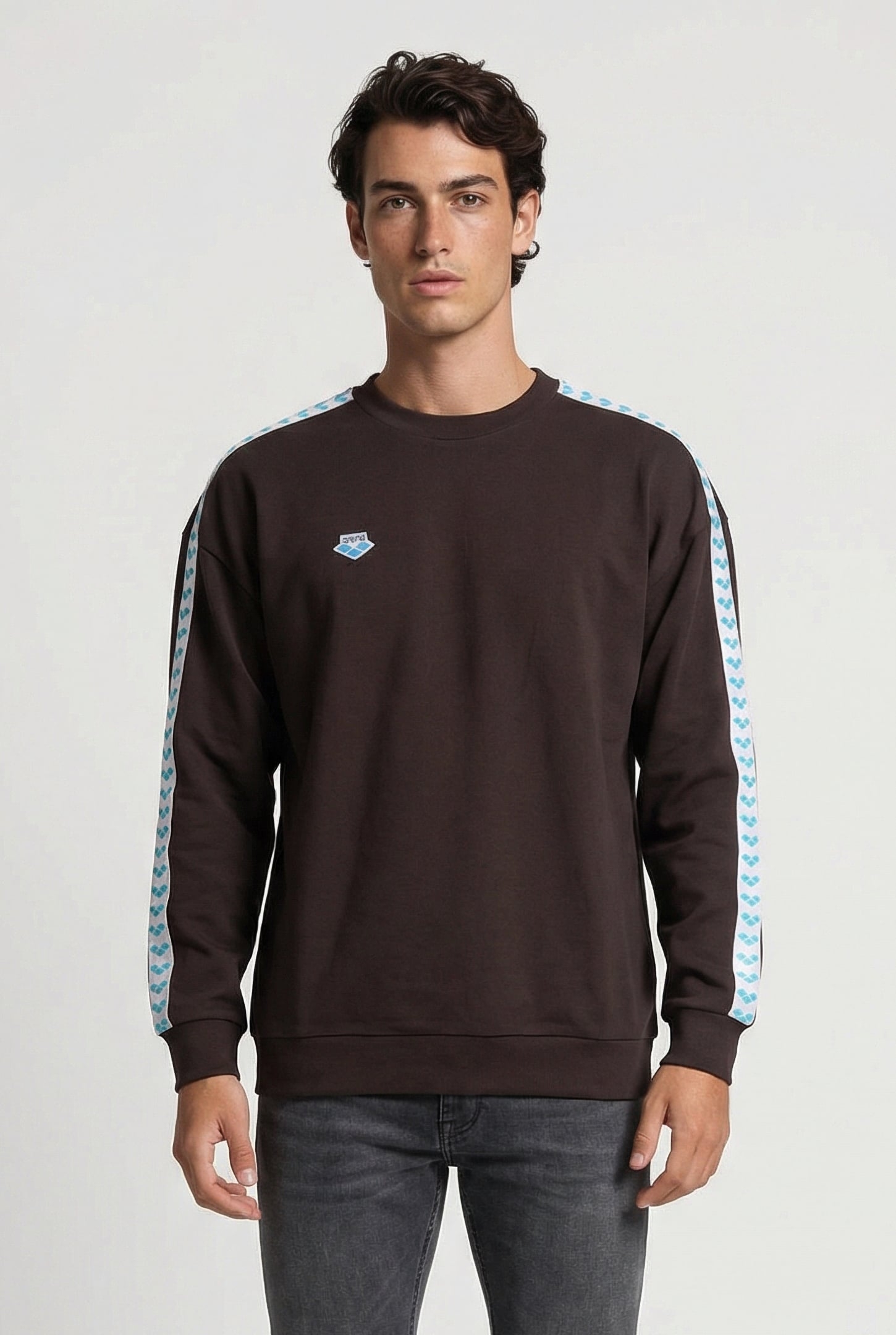 UNISEX SWEAT TEAM OVERSIZE ESPRESSO WHITE MINT 2