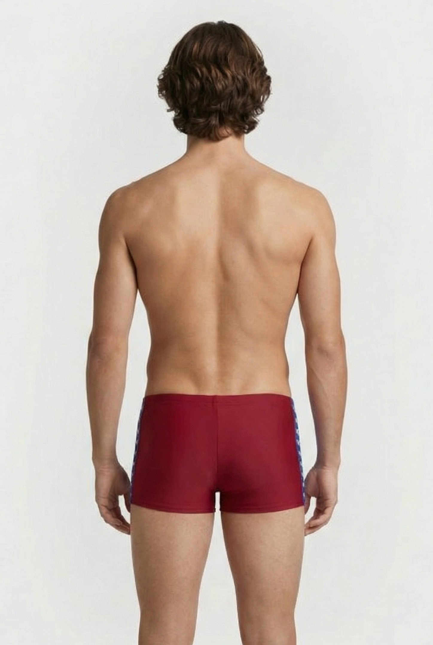 MEN'S ARENA ICONS SWIM SHORT SOLID BURGUNDY 2