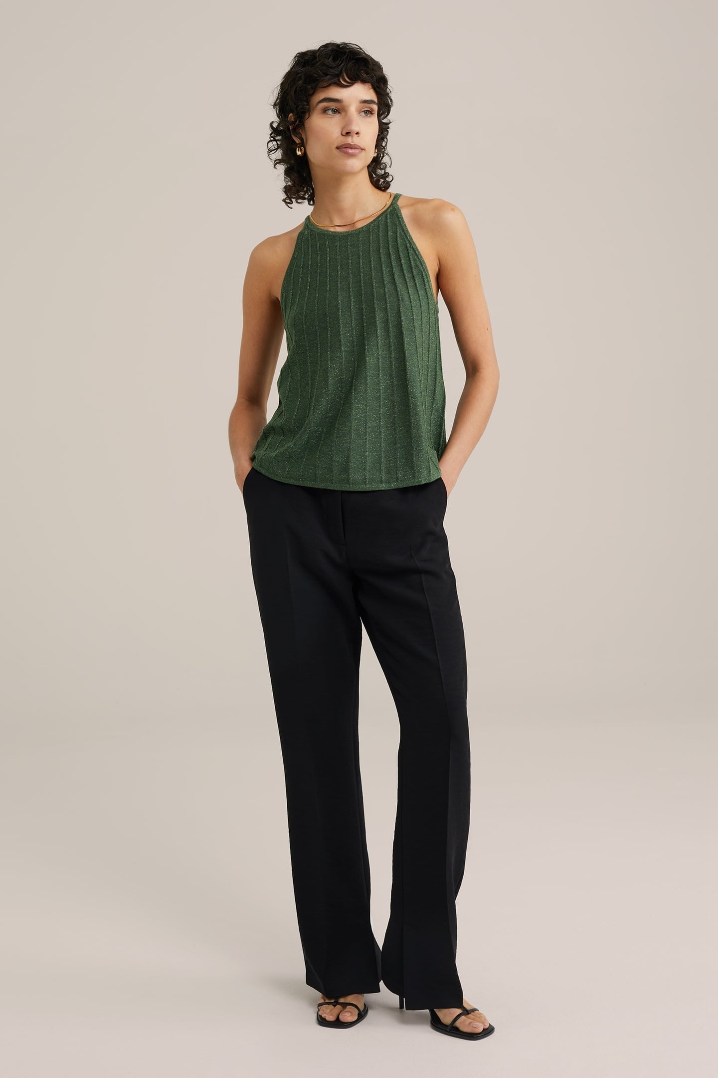 KNITTED PULLOVER DARK GREEN 2