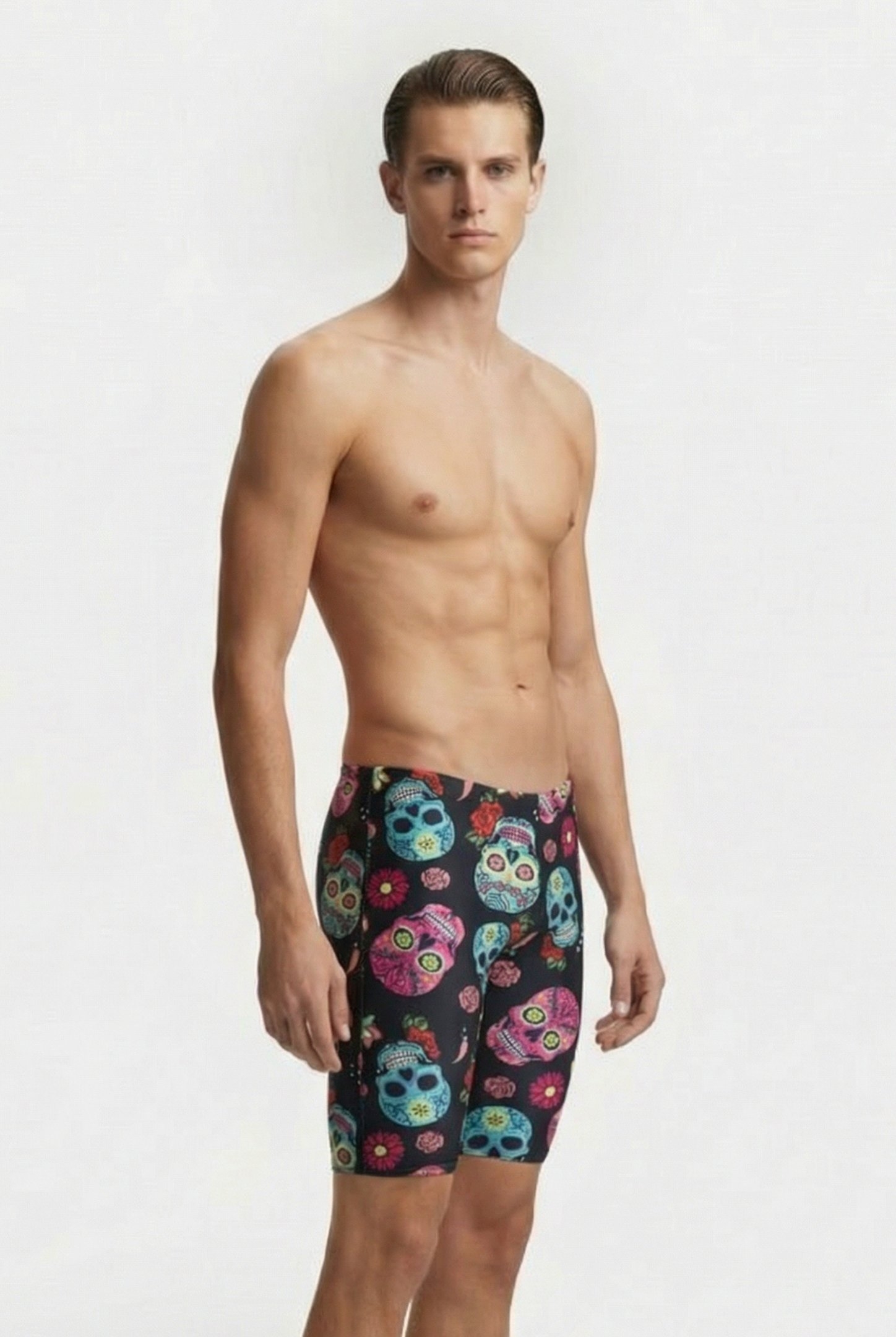 M CRAZY SKULLS CARNIVAL JAMMER BLACK MULTI 3