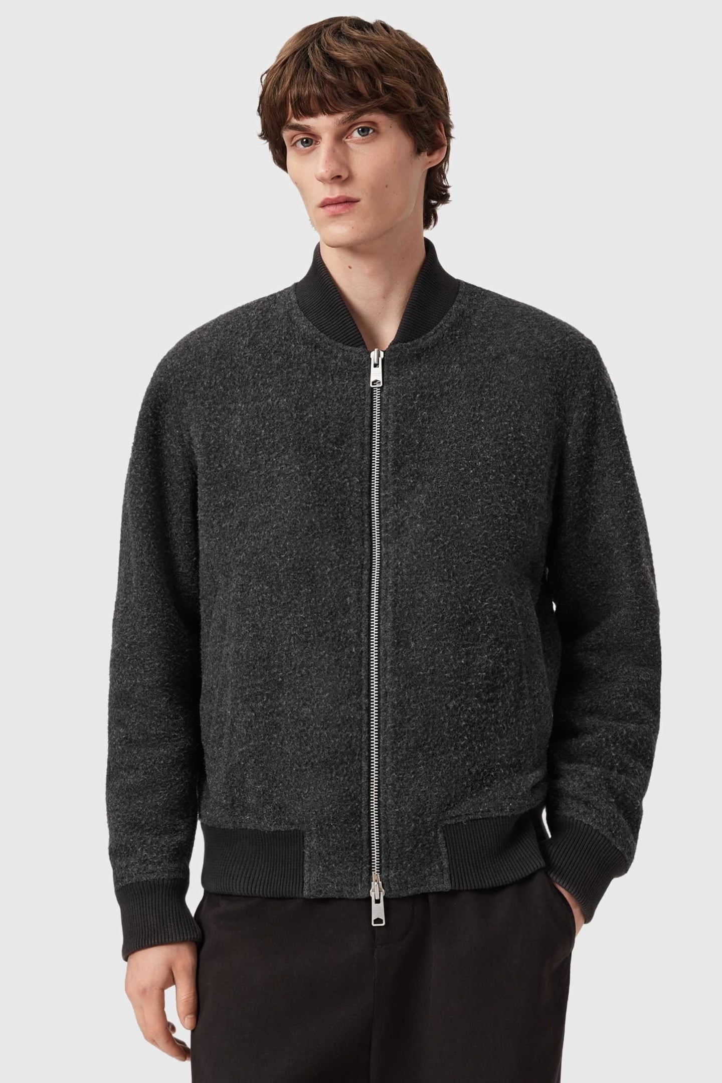 SAKU BOMBER CHARCOAL GREY 1