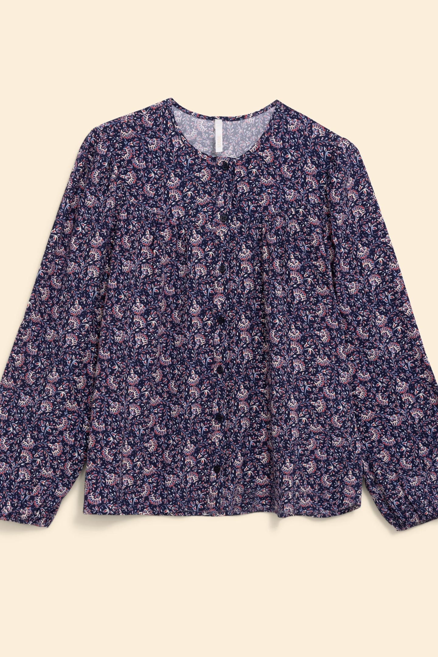 NAVY BLOUSE WITH ROCK FLORAL PRINT MARINE 5