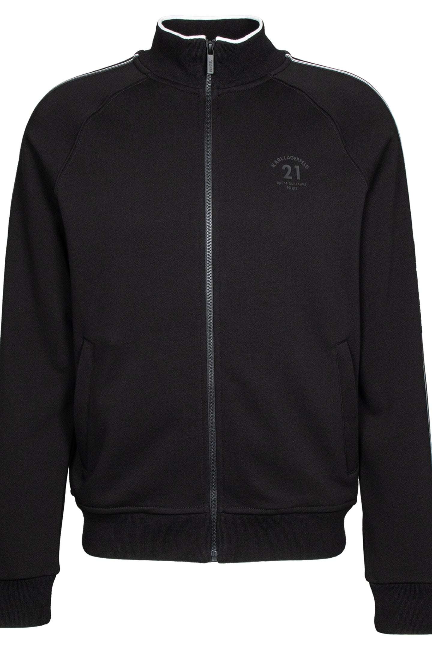 BLACK SWEAT ZIP JACKET 4