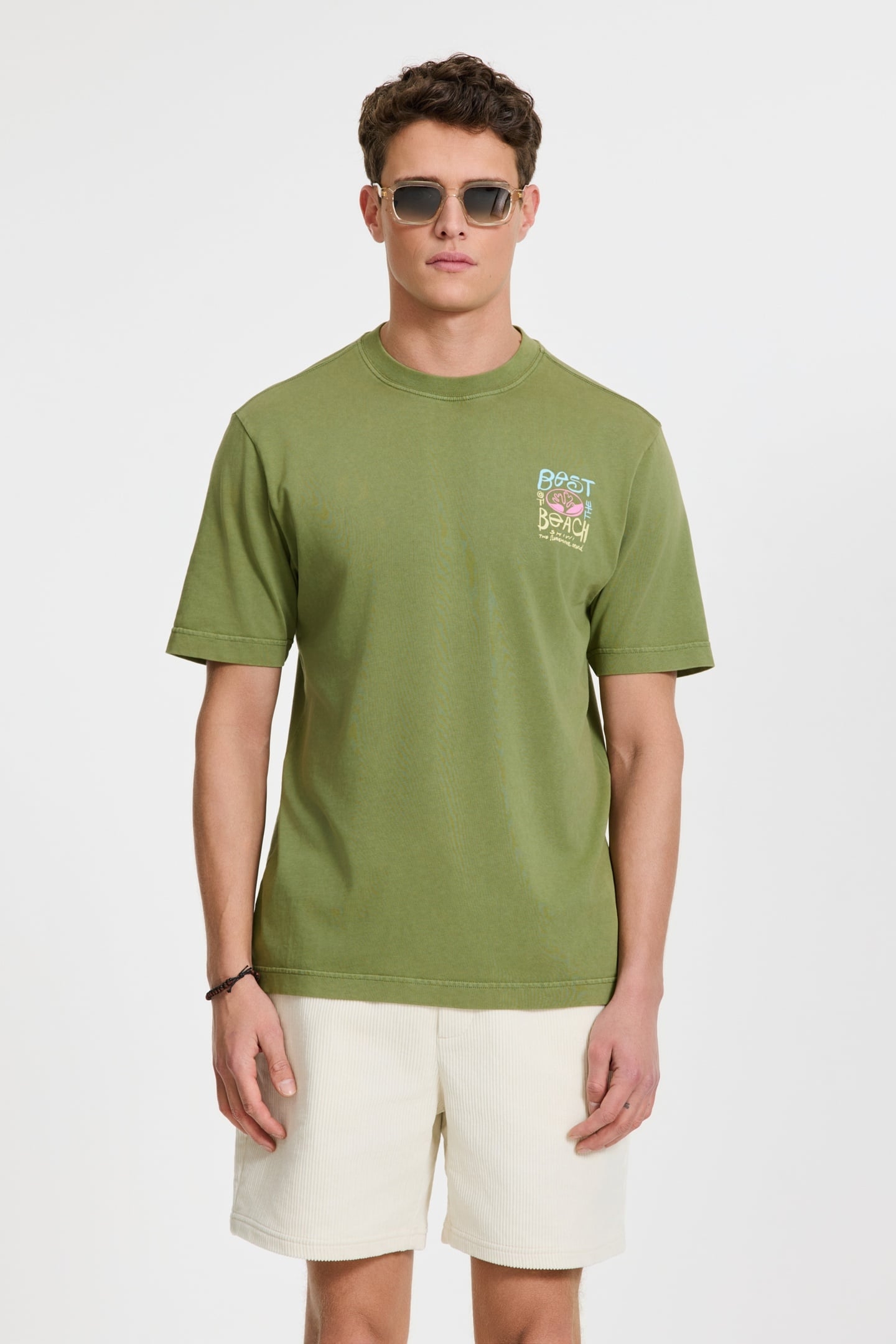 FINN RELAXED T-SHIRT BEST OF THE BEACH GREEN FERN 6