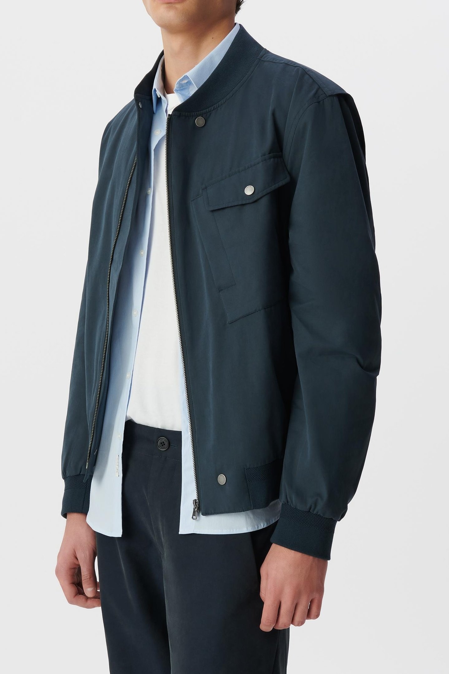 INK SOFT NYLON BOMBER JACKET 3