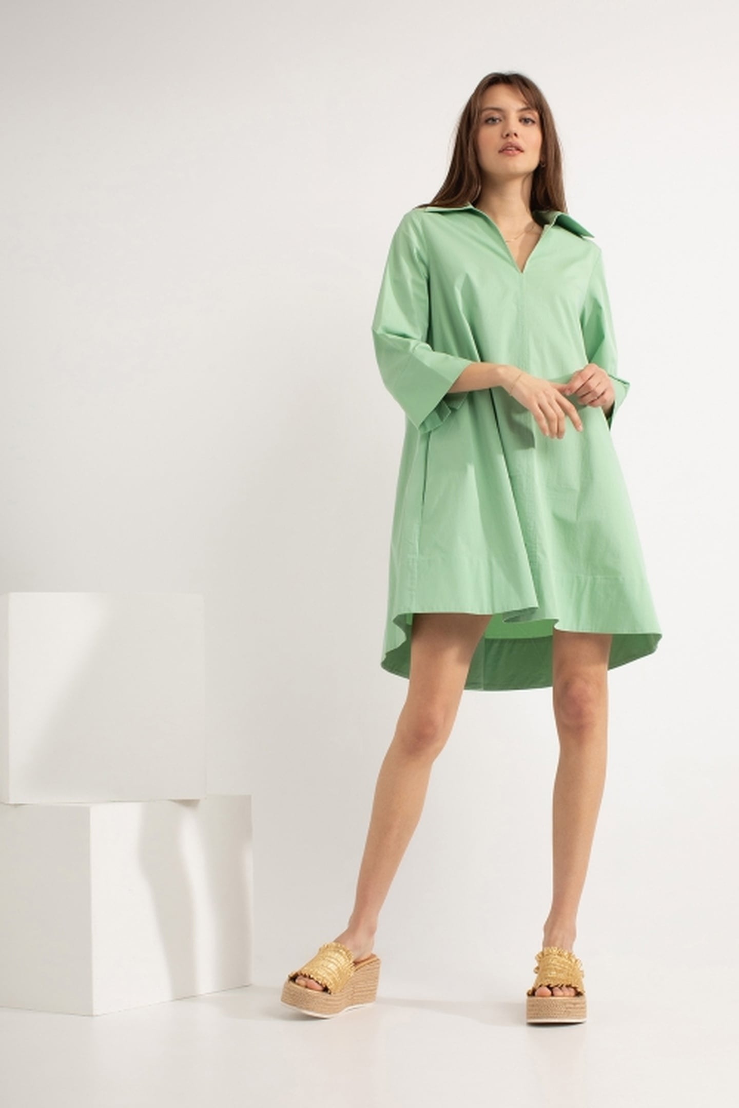 DALEY DRESS SEA GREEN 2