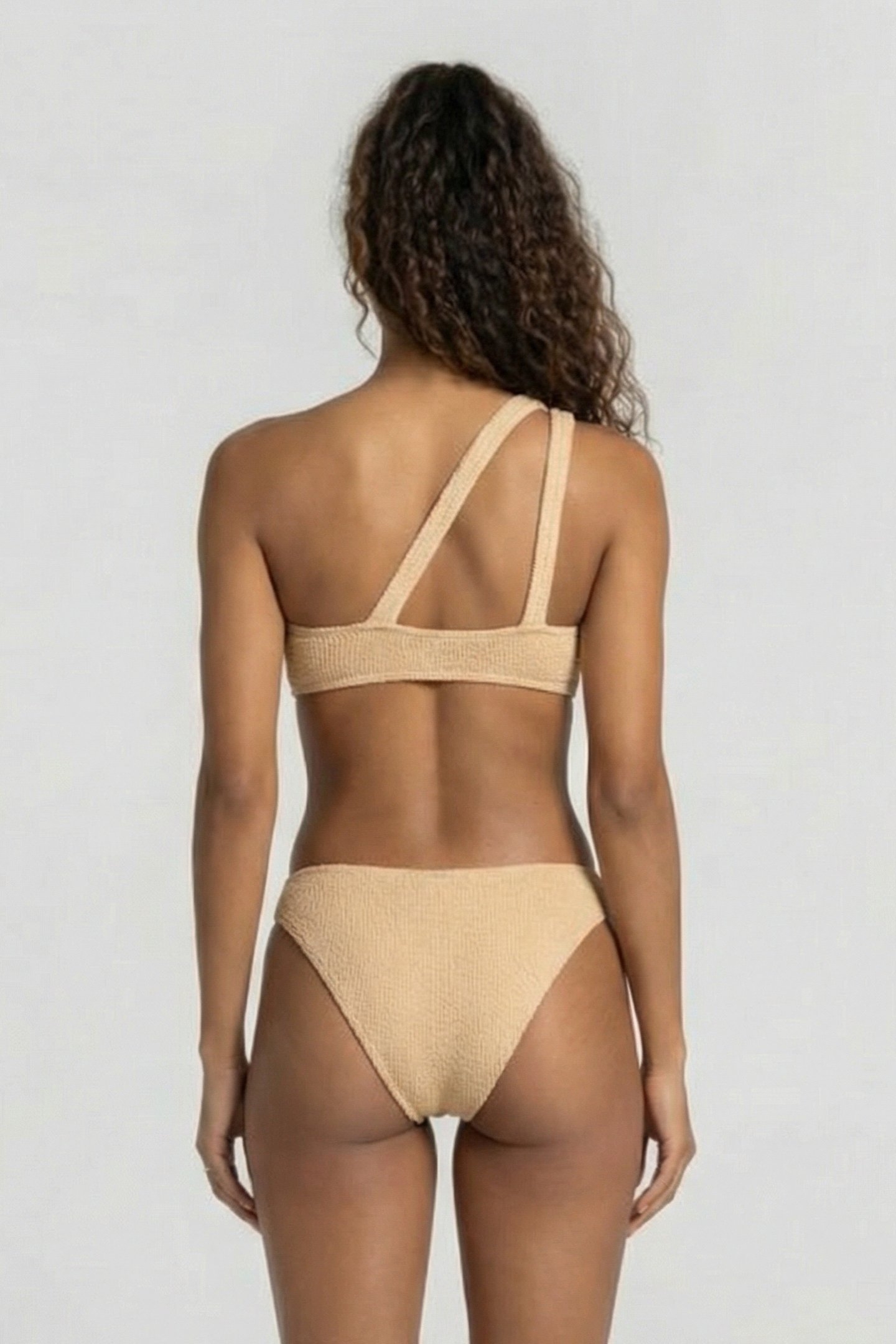 WOMEN'S ARENA TECH WOOL CUT OUT SWIMSUIT SAND 2