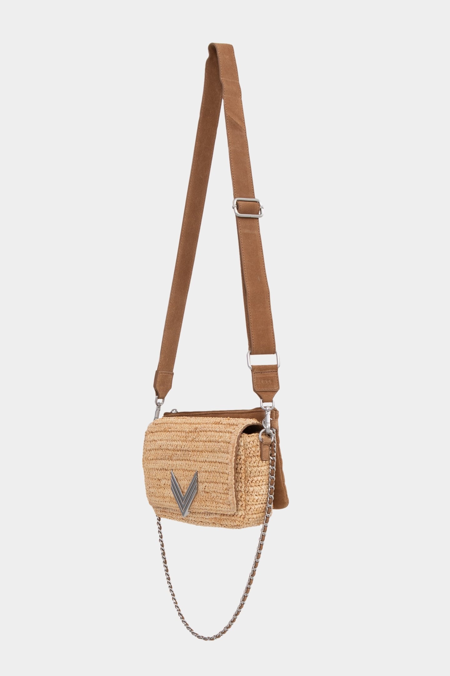 THE 111 BAMBOO BEACH CAMEL MIX RAFFIA AND SUEDE FOR WOMEN 1