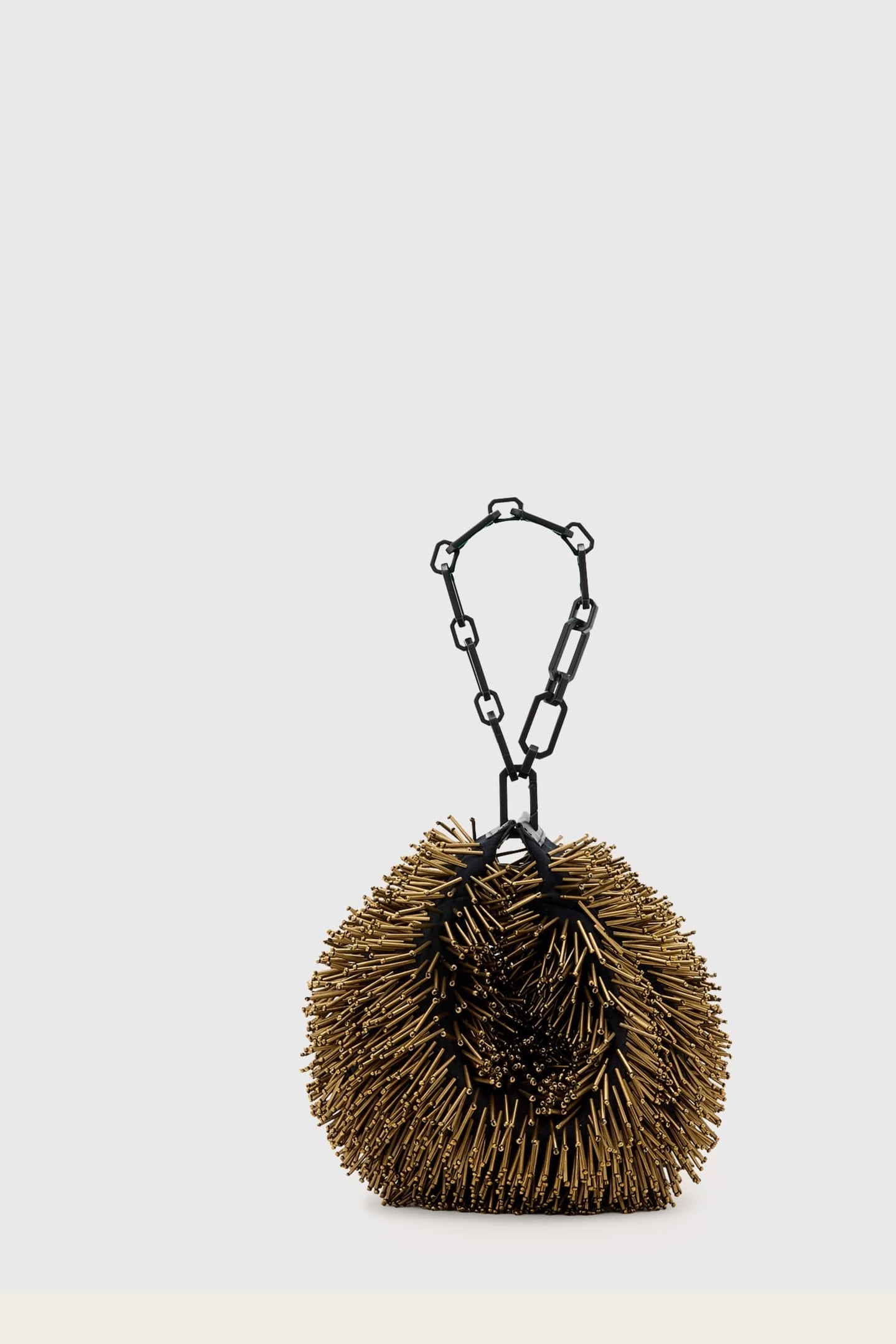 MADEA CHAIN BEAD BAG WARM BRASS/BLACK 5