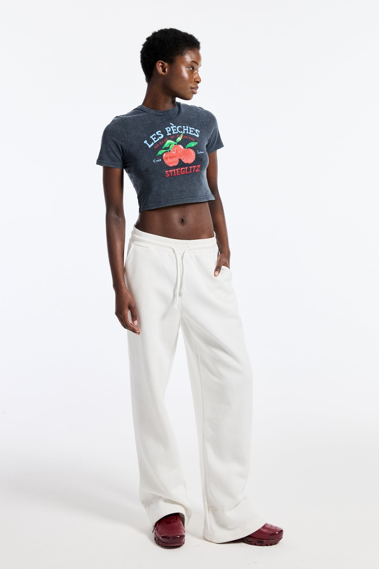 CAMILLE CROPPED T-SHIRT BLACK 2
