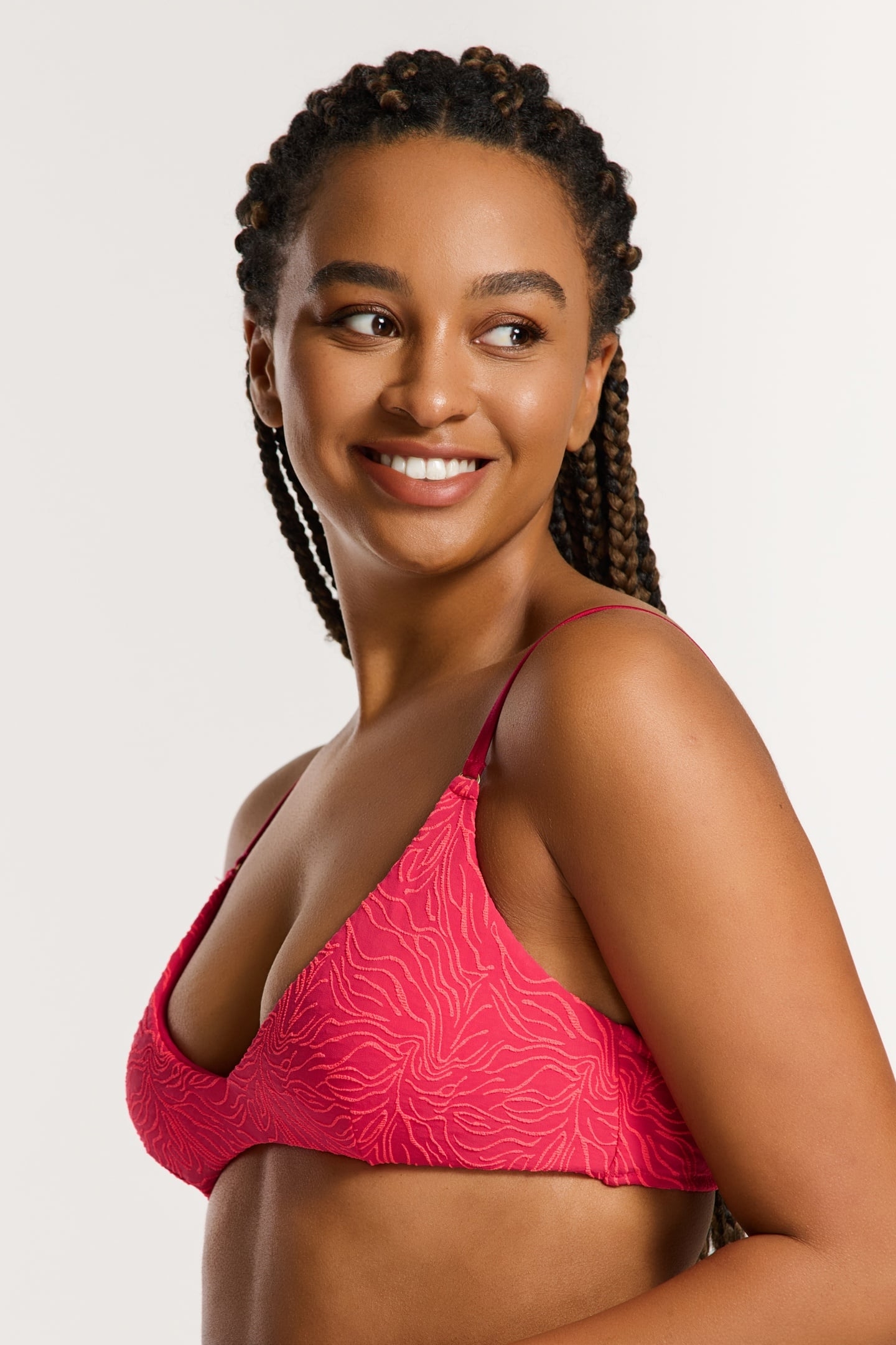 LOU BIKINI SET WATERLILY STRUCTURE RED WATERLILY STRUCTURE 8