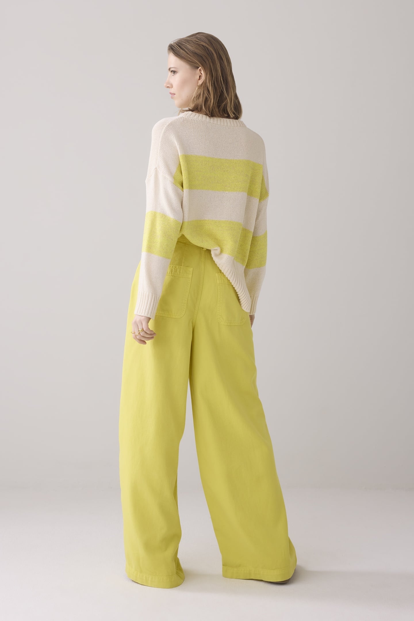 WIDELEG PANT SWAY TENCEL MIMOSA YELLOW 2