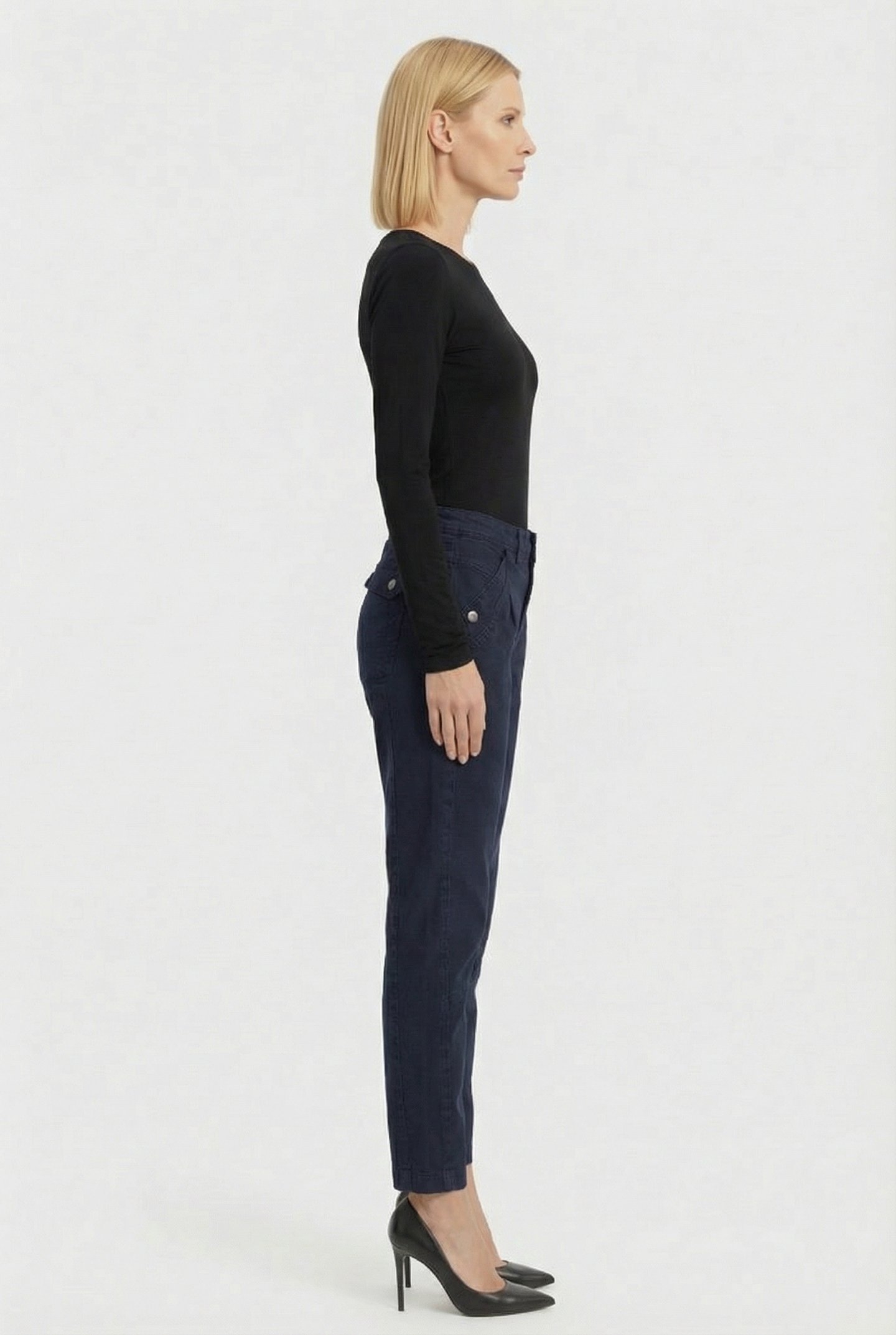 TAPERED PANT ROUGH TWILL NAVY NOIR 3