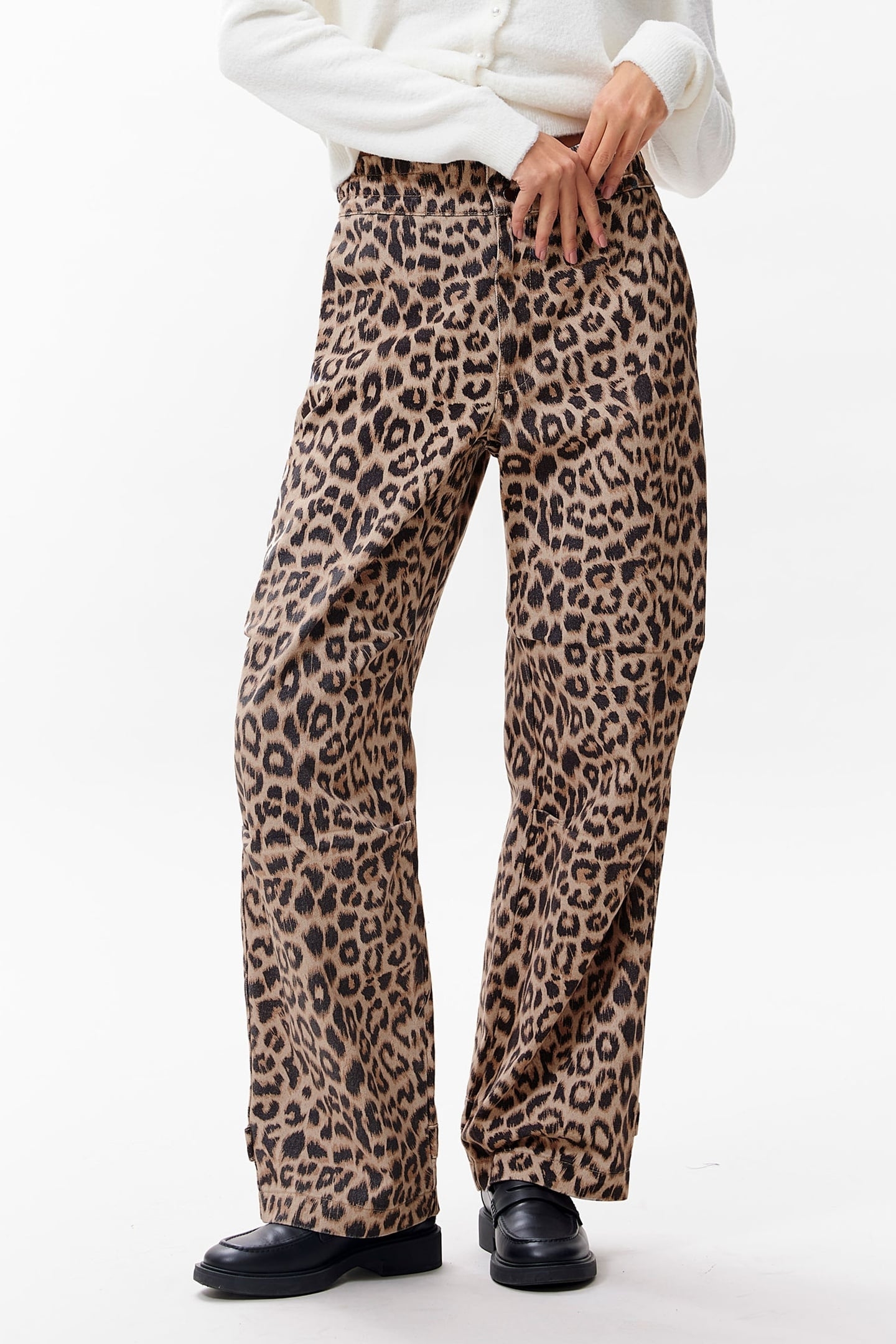 LEOPARD TROUSERS SESAME 2