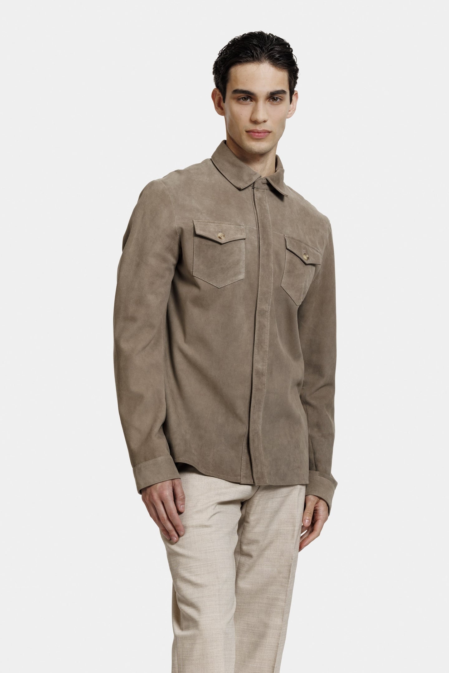 ROCCO OVERSHIRT SILVER GREEN 1