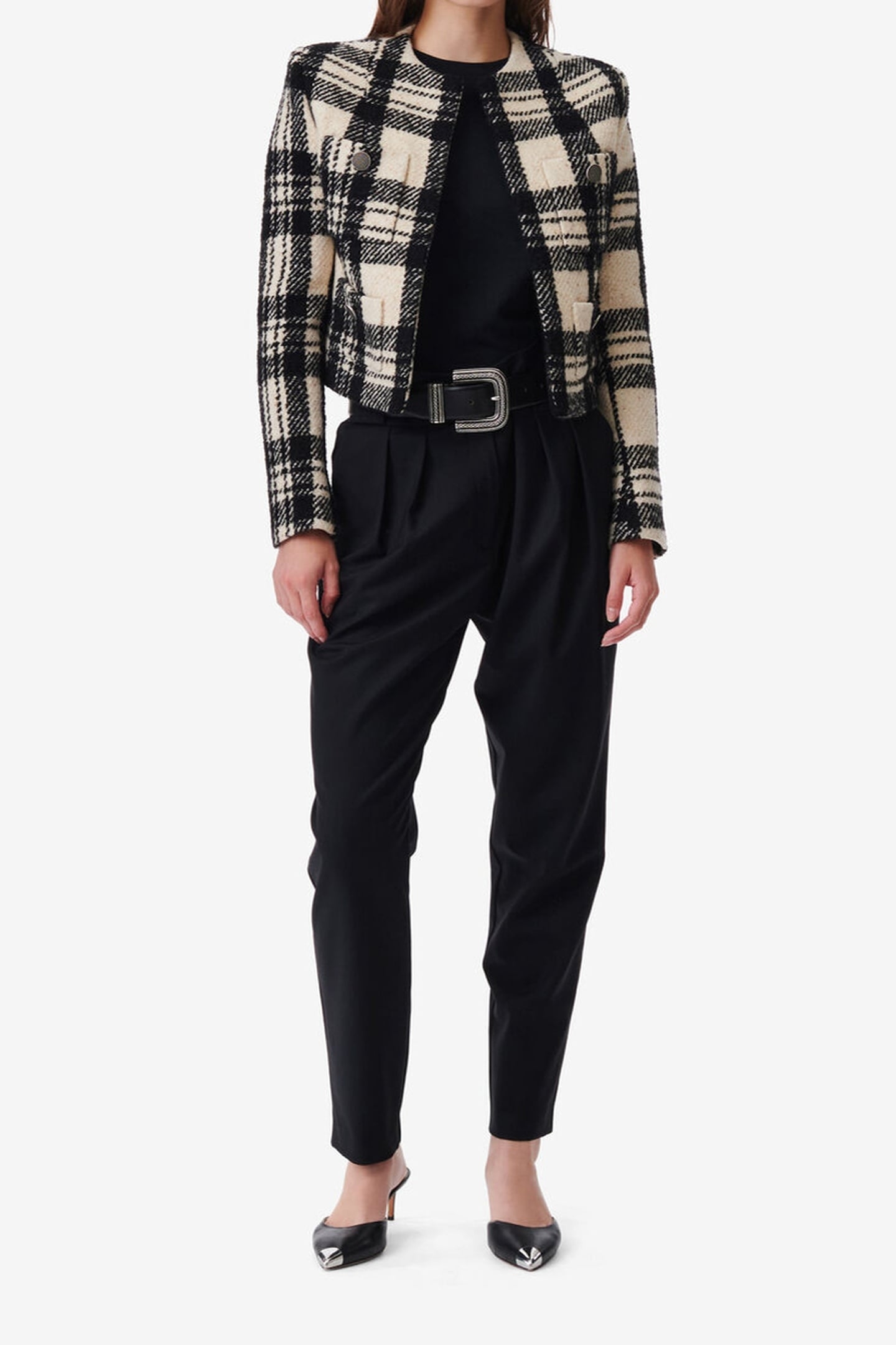 XELINA JACKET ECRU/BLACK 2