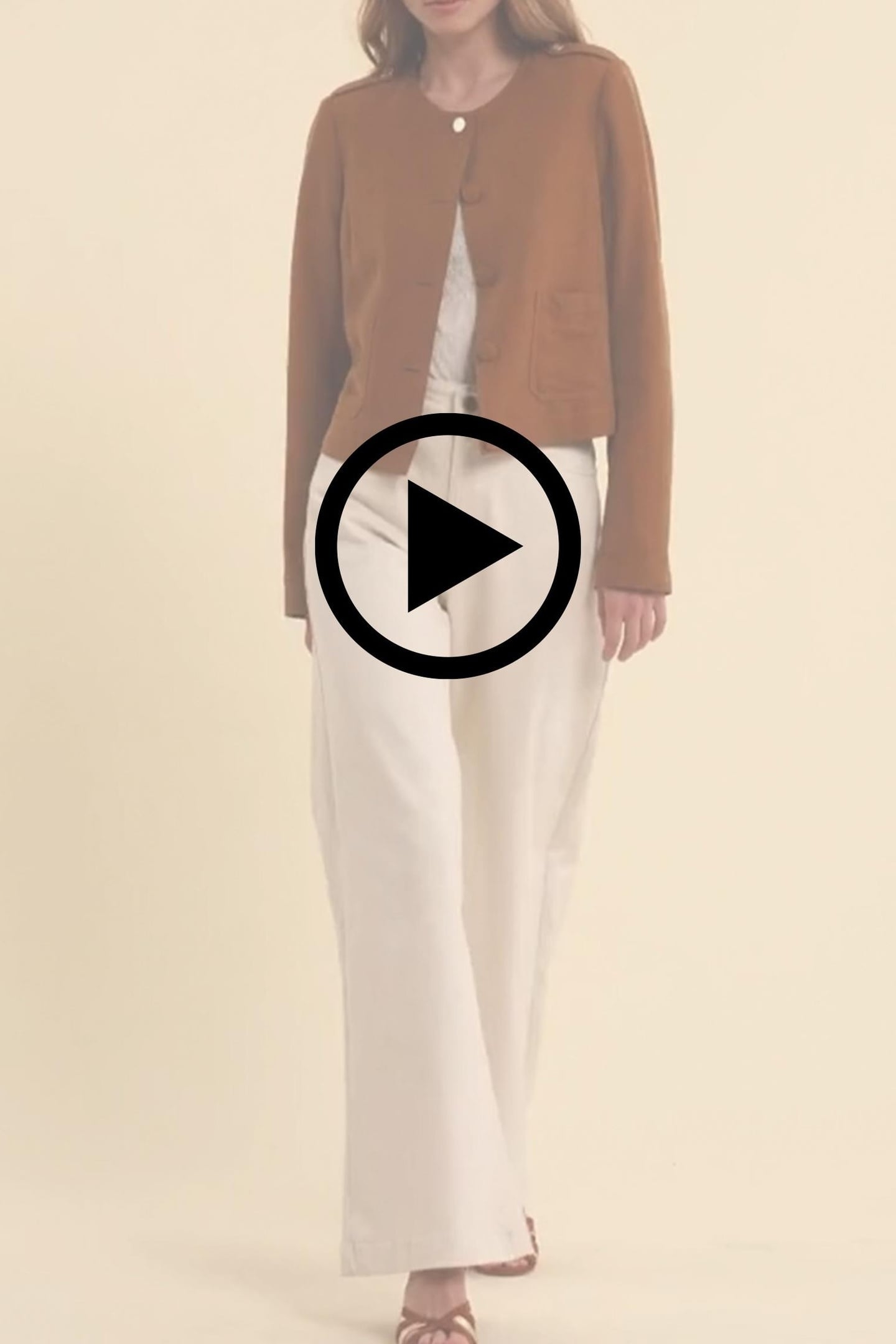 SHORT CAMEL SUIT JACKET CAMEL 2