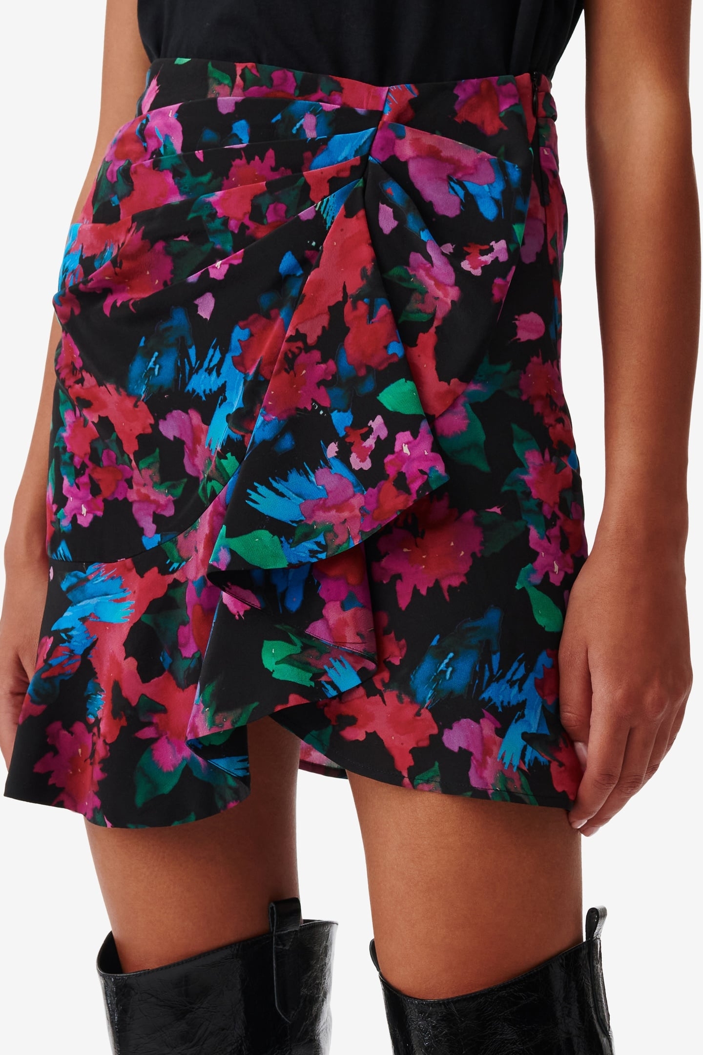 MELISSA SKIRT BLACK MULTICO 6