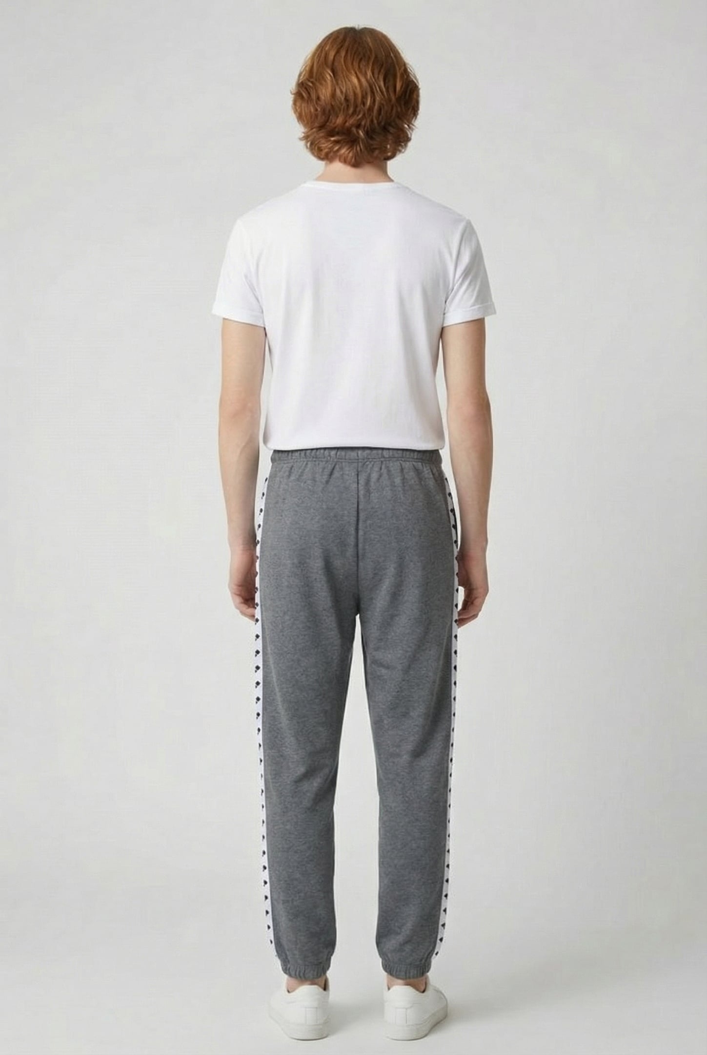 UNISEX ARENA ICONS PANT SOLID DARKGREY MELANGE-WHITE-BLA 4