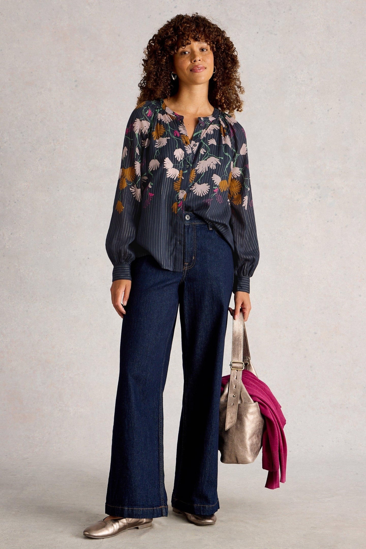 YUKI TOP NAVY MULTI 1