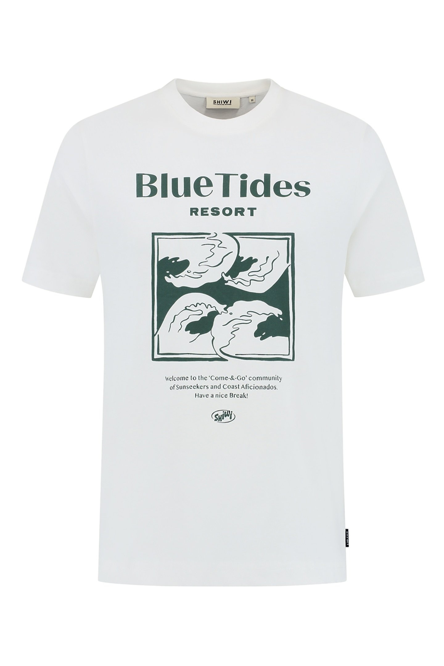 LIAM REGULAR T-SHIRT BLUE TIDES WHITE 6