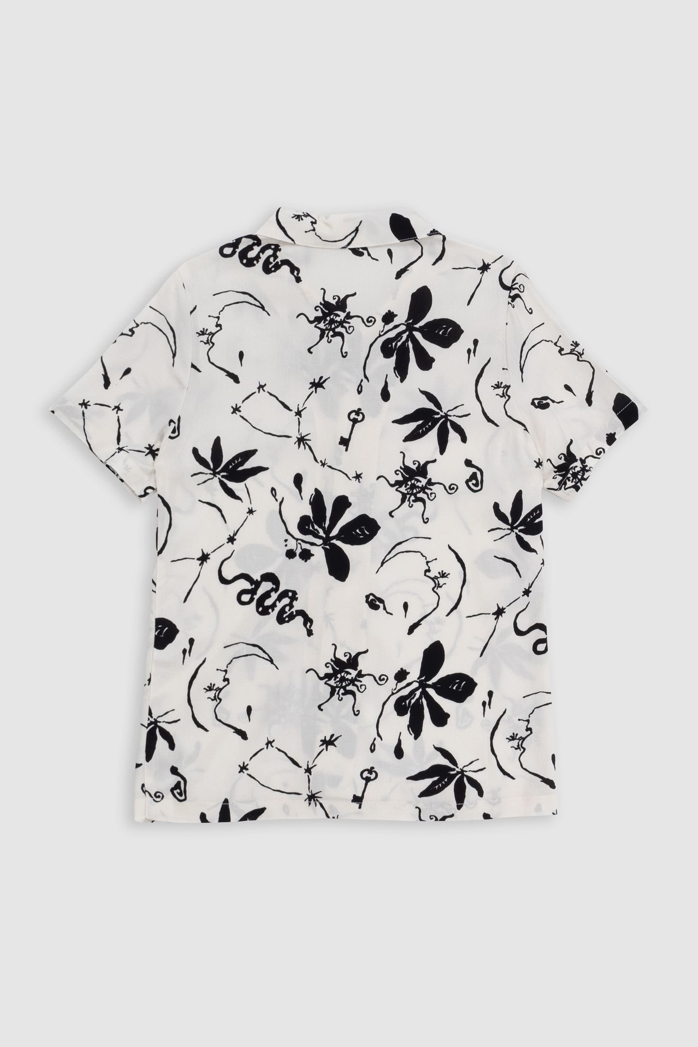 ECRU MAXI ASTRO PRINT SHIRT 2