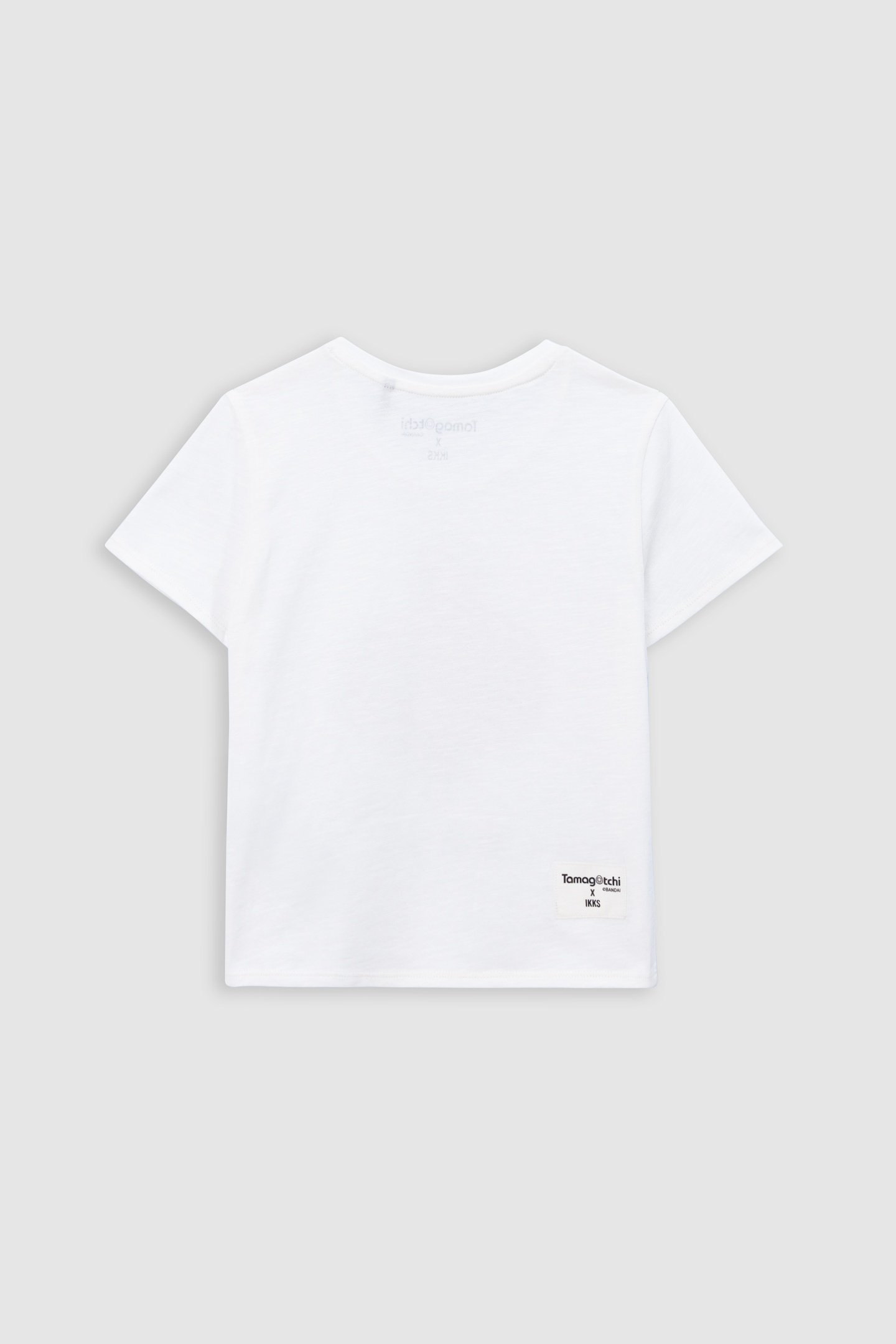 WHITE ORGANIC T-SHIRT WITH SEQUINS TAMAGOTCHI X IKKS 2