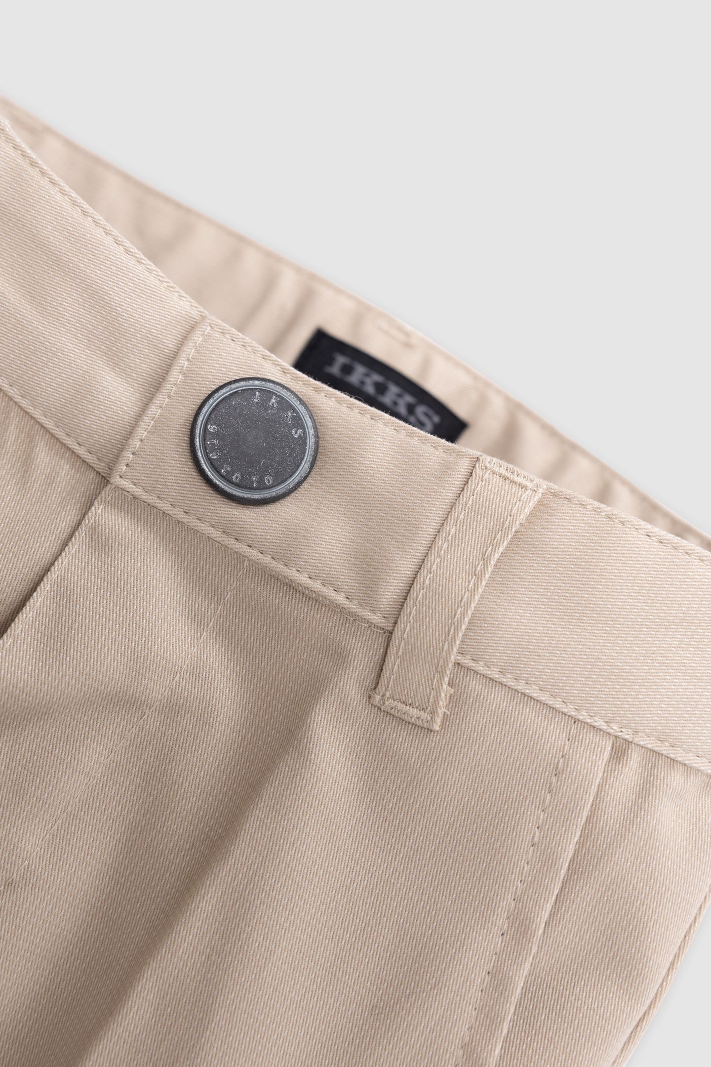 STRIPED BEIGE FORMAL PANTS WITH STRAPS 7