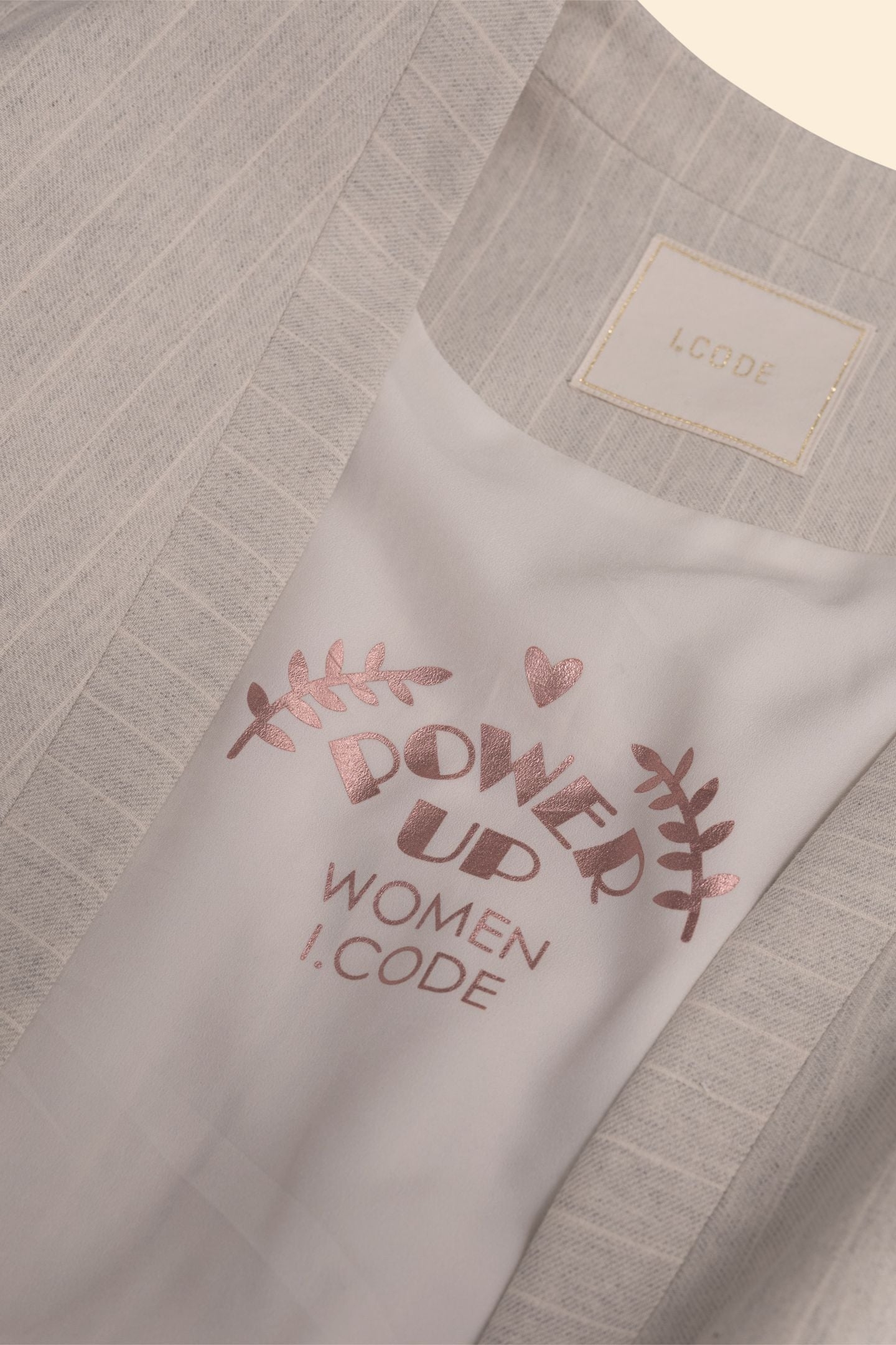 GREY SUIT JACKET WITH TENNIS STRIPES HEATHER GREY 8