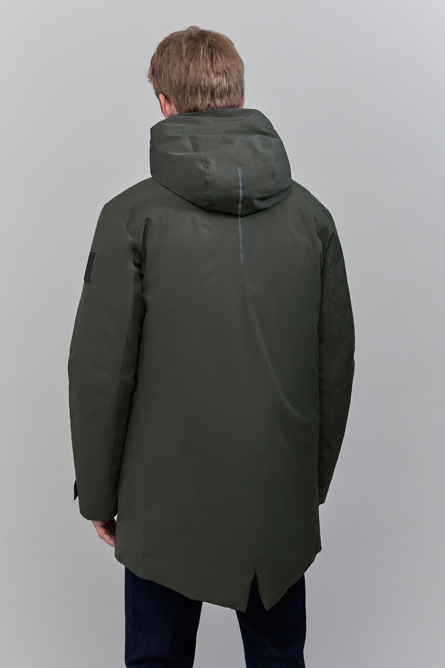 PARKA DARK GREEN INTERIOR MARBLE PRINT WATERPROOF HOMME 3
