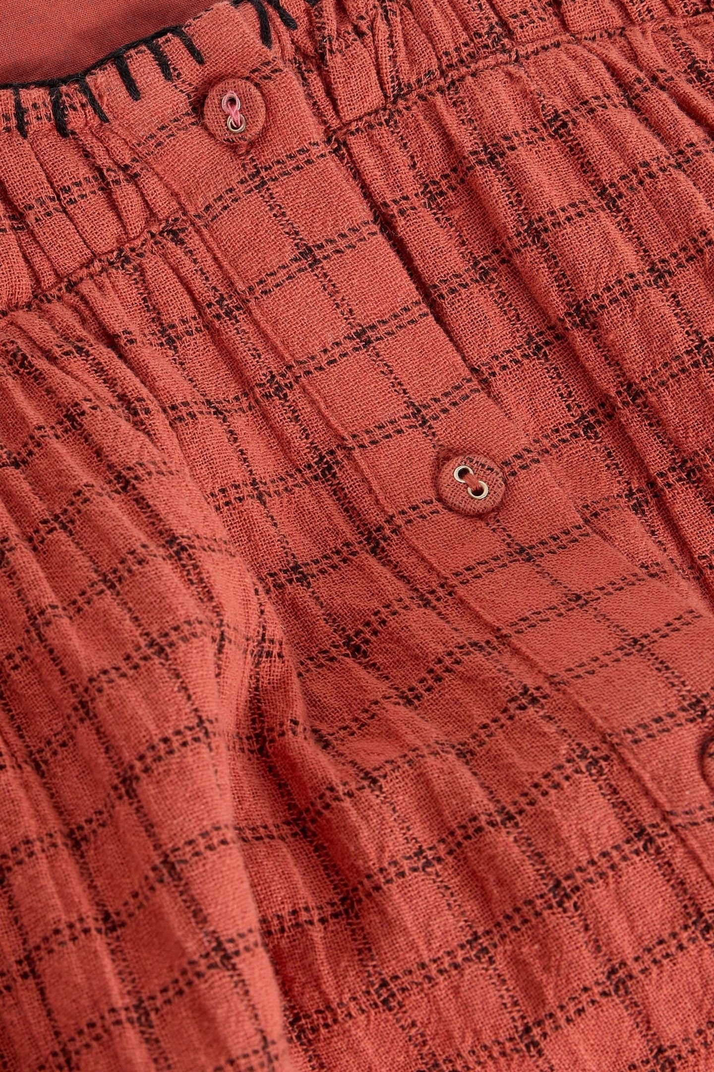 TASHA CHECK TOP MID RED 3