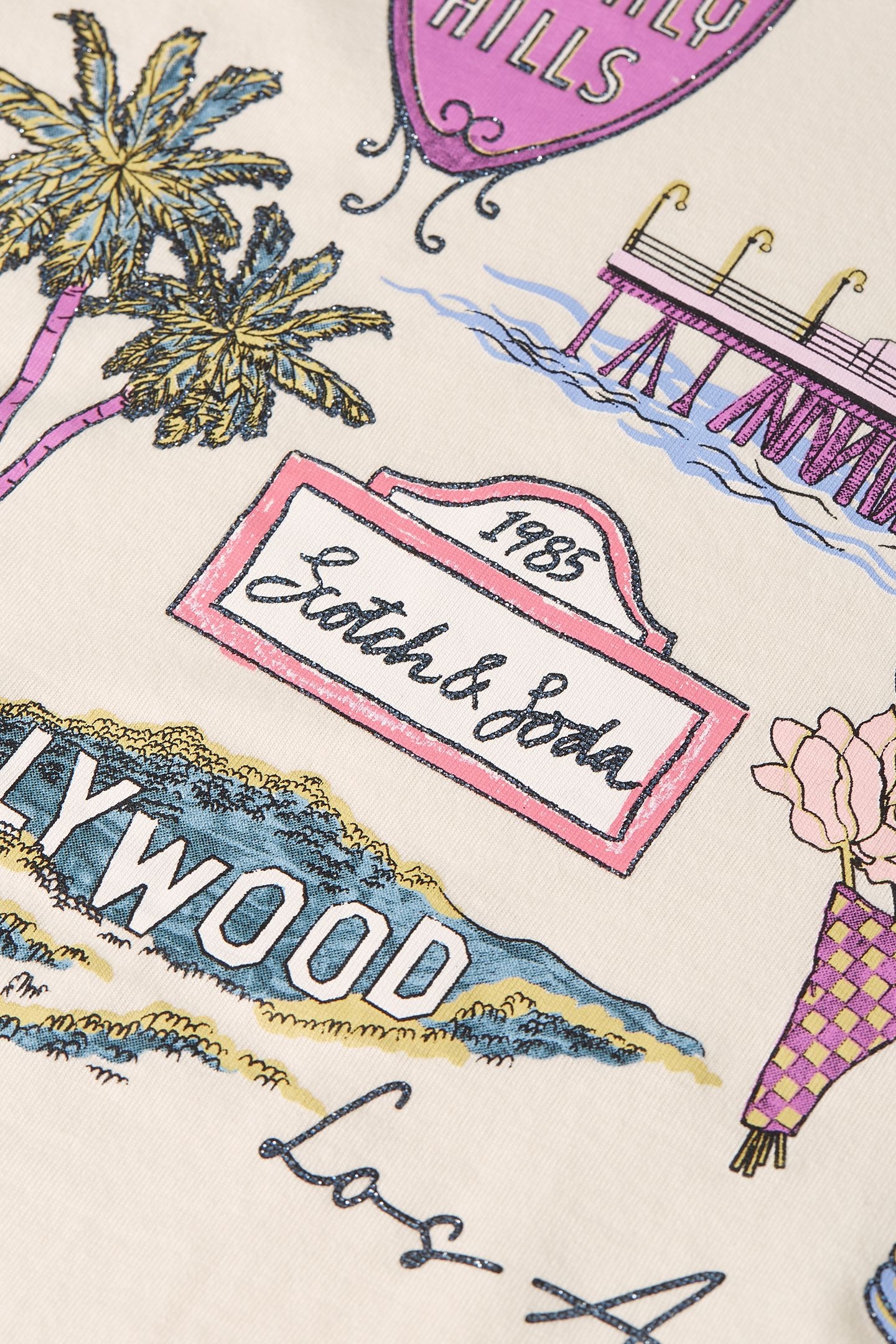 GIRLS LA GRAPHIC TEE NATURAL 3