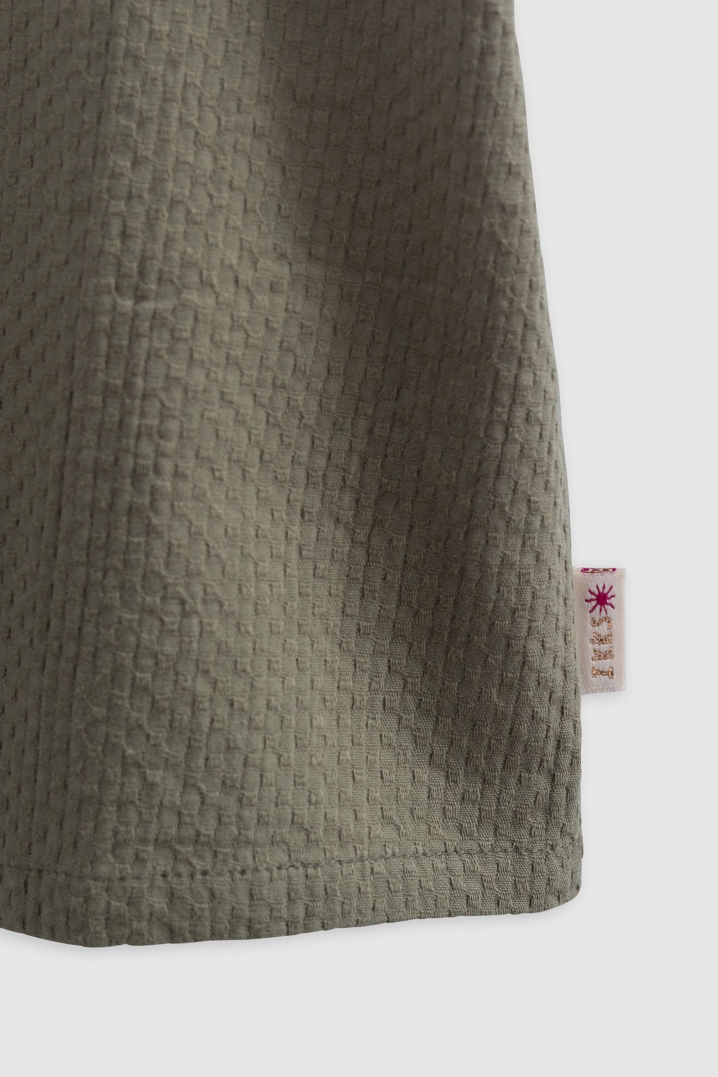 KHAKI DRESS WITH PALM-TREE PRINT HEADBAND 5