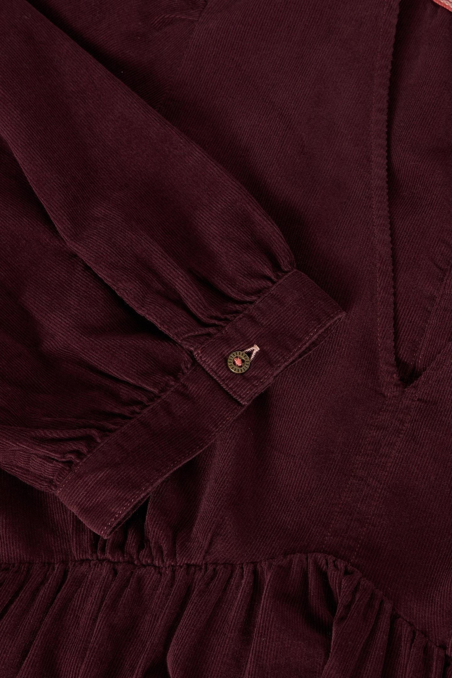 LUCY CORD DRESS DARK PLUM 5