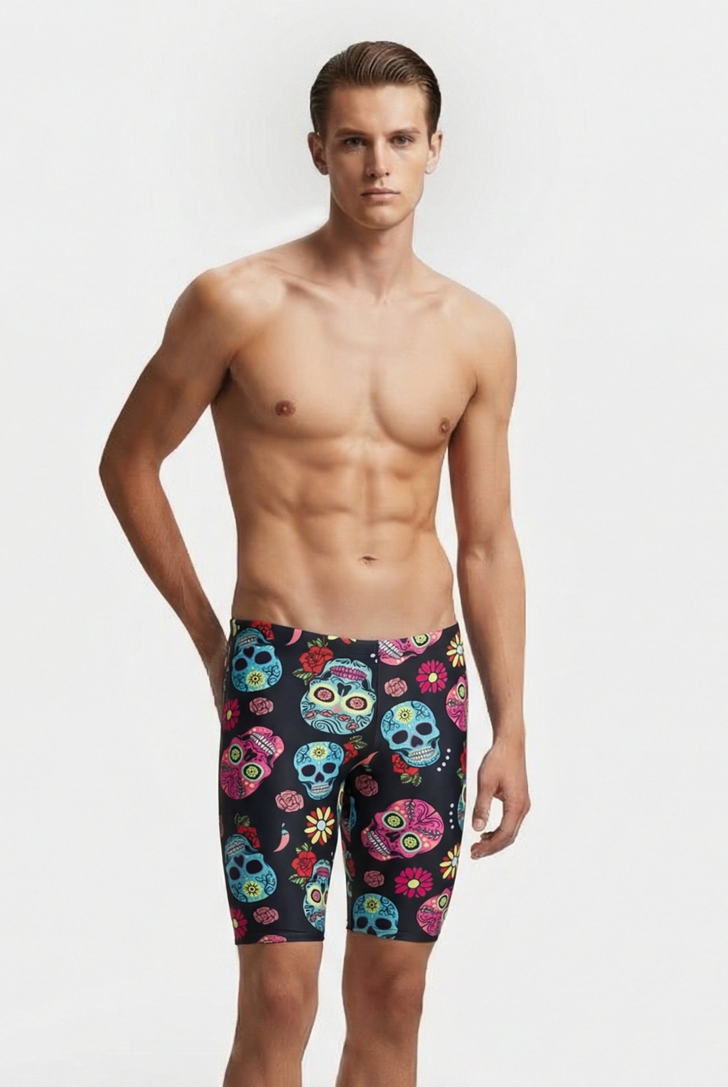 M CRAZY SKULLS CARNIVAL JAMMER BLACK MULTI 1